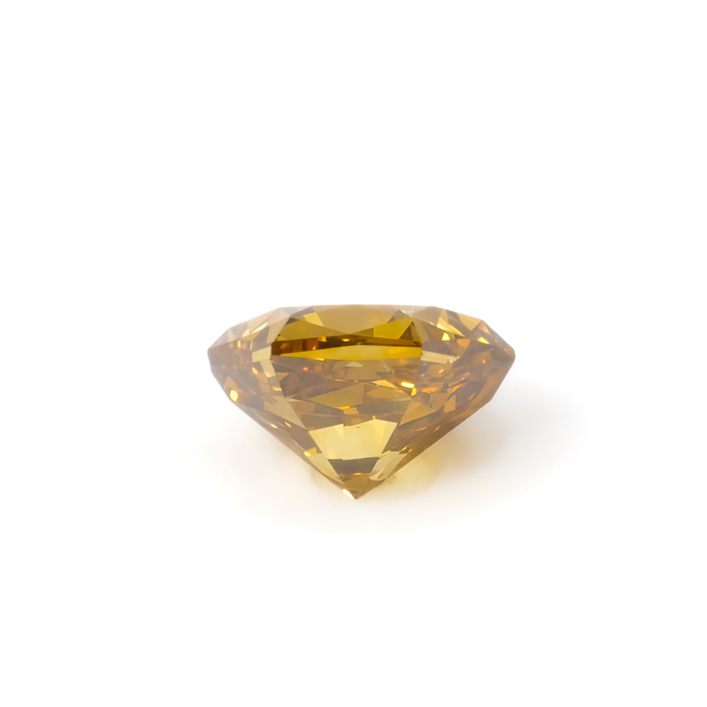 Diamond, Brownish Yellow, Fancy deep, VS1, Hexagonal, None