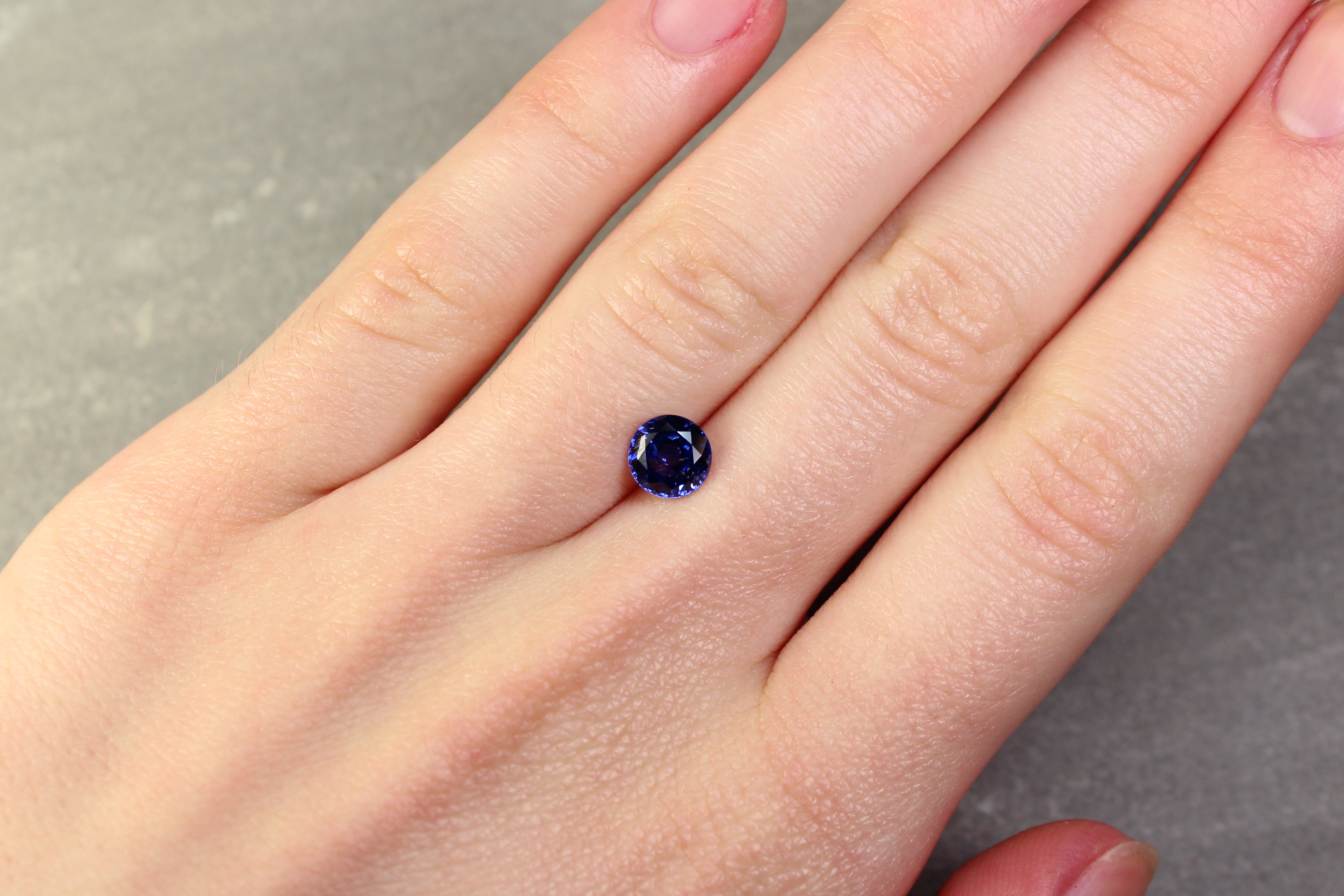 1.48ct Round Sapphire, Heated, Sri Lanka - 6.57 - 6.62 x 4.07mm