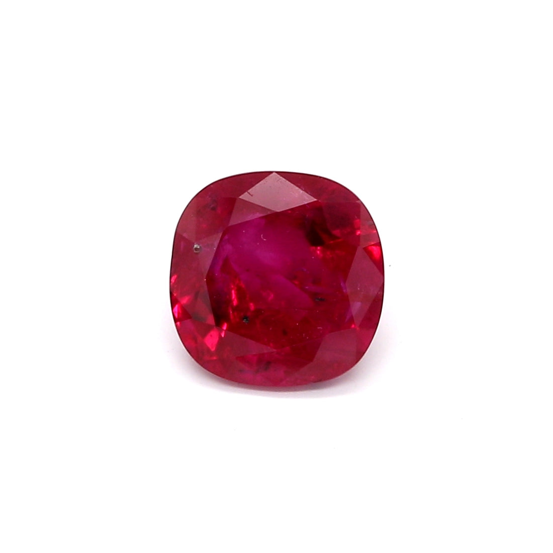 2.09ct Cushion Ruby, No Heat, Myanmar - 7.55 x 7.52 x 4.26mm