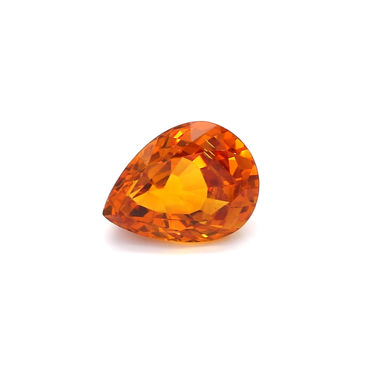 2.18ct Yellowish Orange, Pear Shape Sapphire, Sri Lanka - 9.19 x 7.06 x 4.34mm