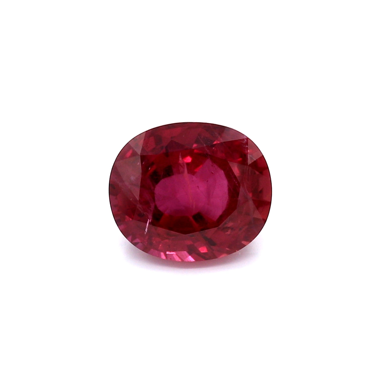 3.17ct Purplish Red, Cushion Ruby, Thailand - 9.10 x 7.85 x 5.06mm