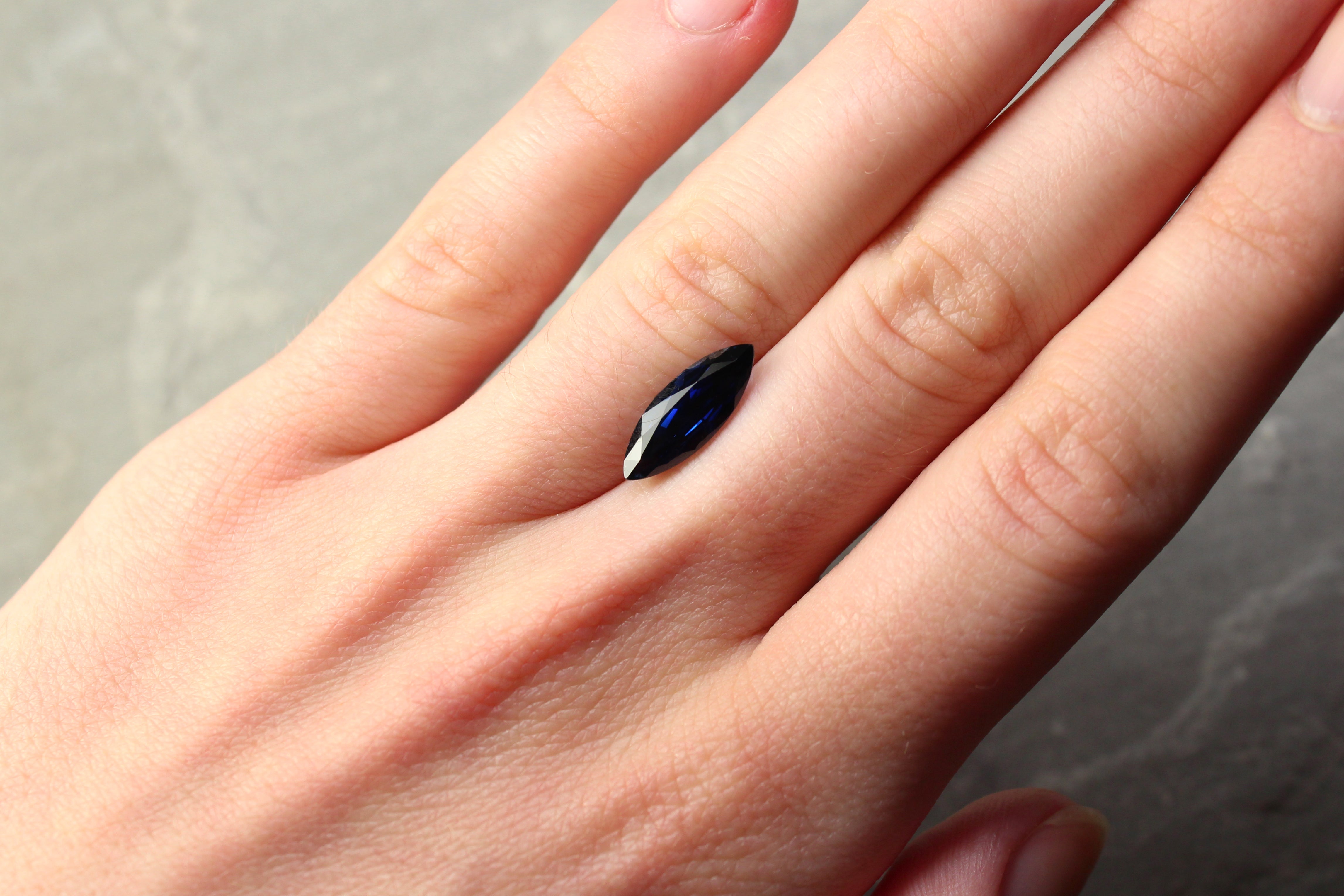 3.29ct Marquise Sapphire, Heated, Sri Lanka - 15.13 x 5.62 x 4.79mm