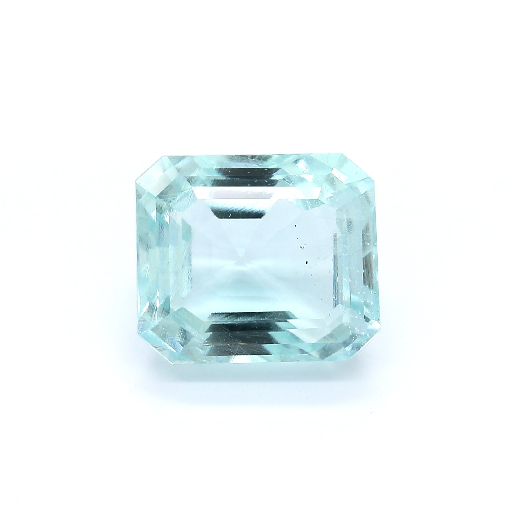 9.36ct Greenish Blue, Octagon Aquamarine, No Treatment - 13.04 x 11.20 x 8.23mm