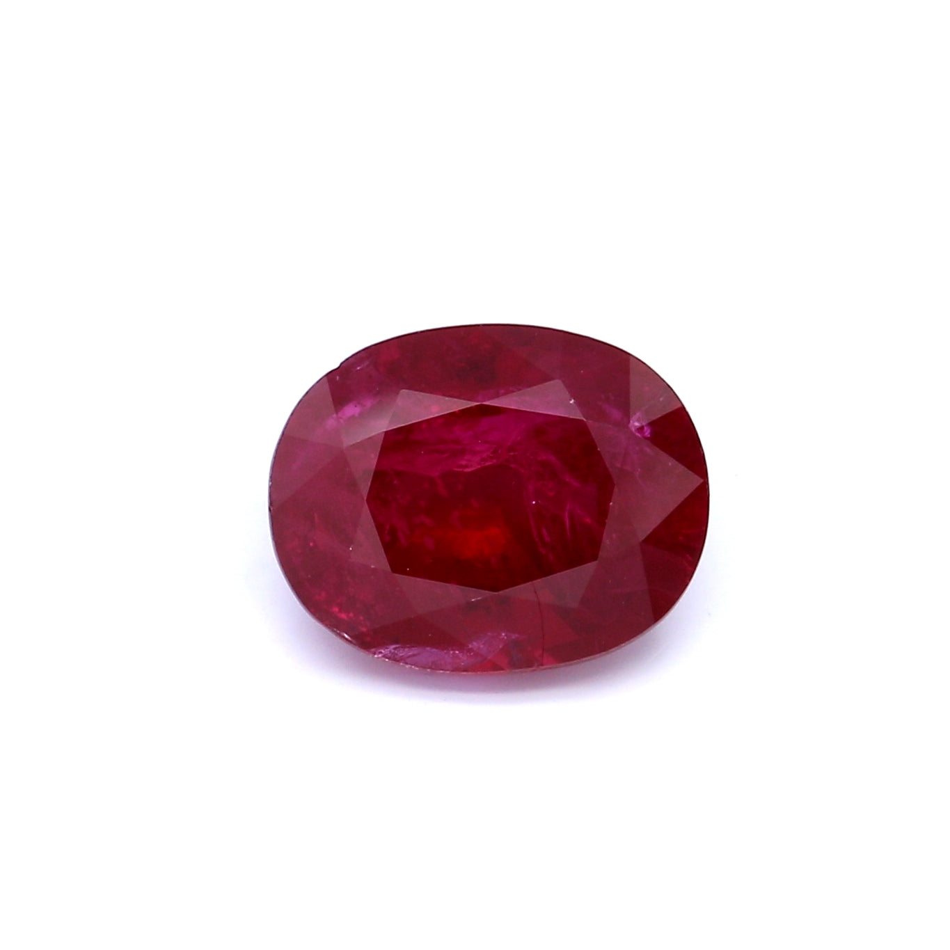 4.17ct Vivid Red, Oval Ruby, Thailand - 10.69 x 8.53 x 5.21mm