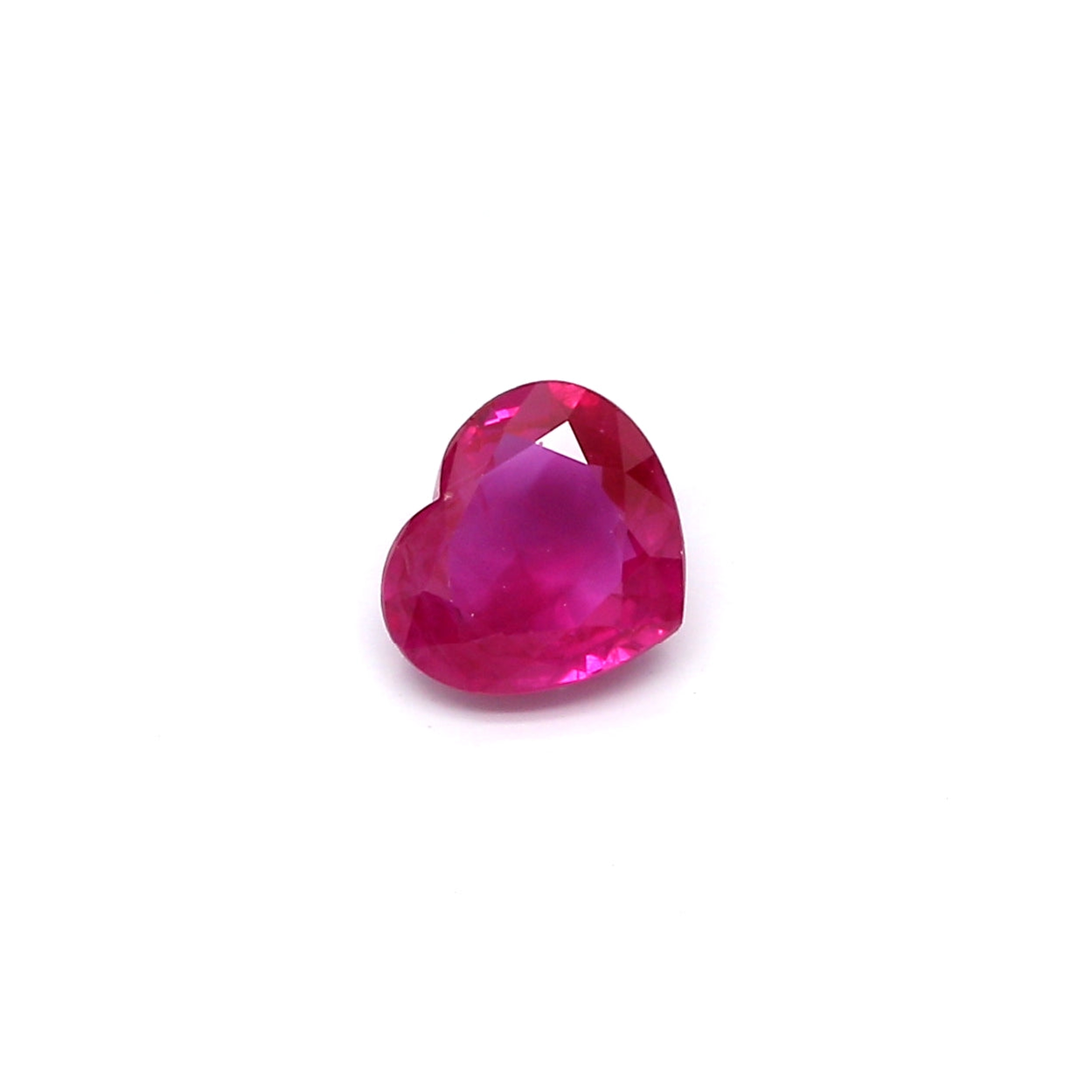 1.05ct Pinkish Red, Heart Shape Ruby, Heated, Myanmar - 5.88 x 6.69 x 3.00mm