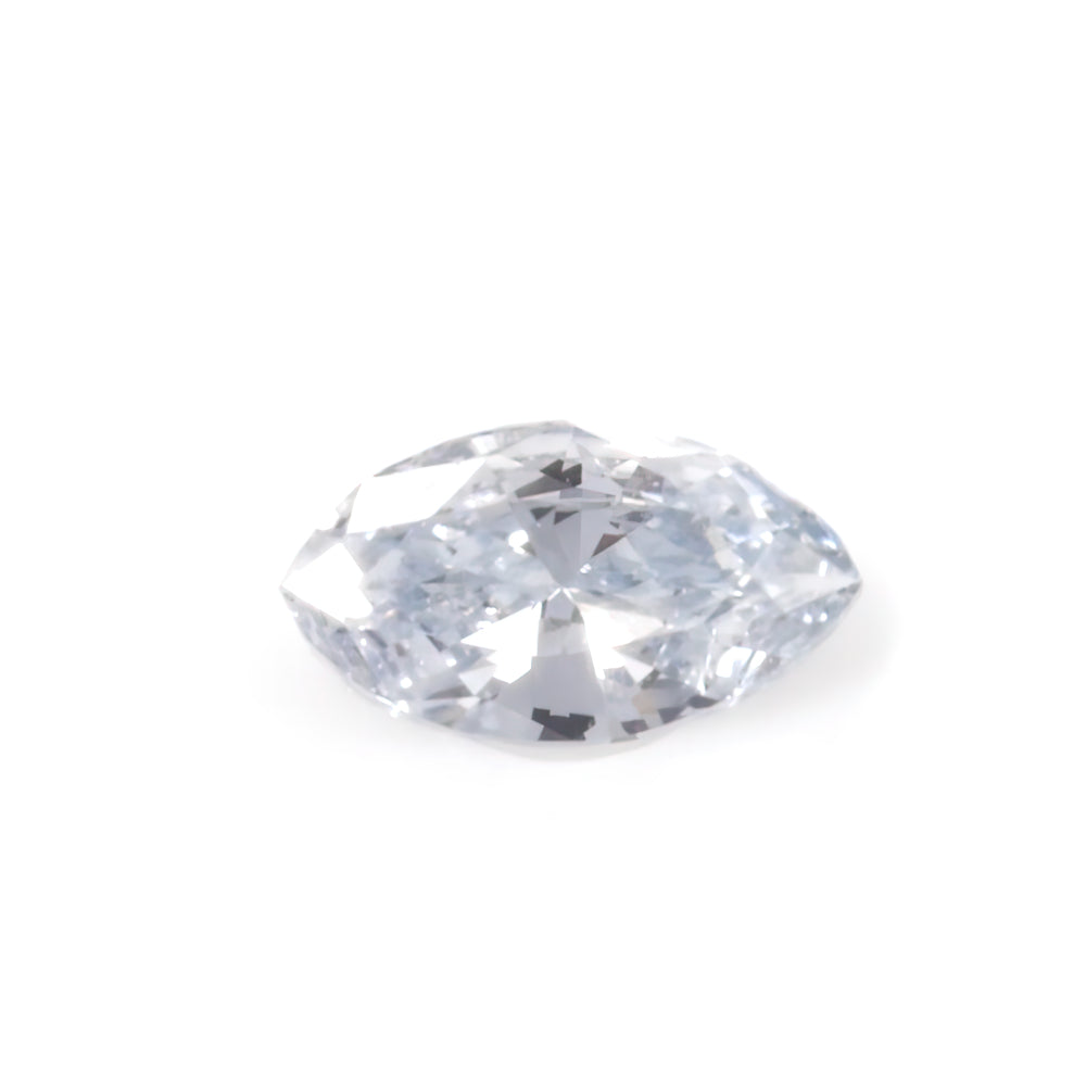Colored Diamond, Blue, Light, SI2, Marquise, Untreated