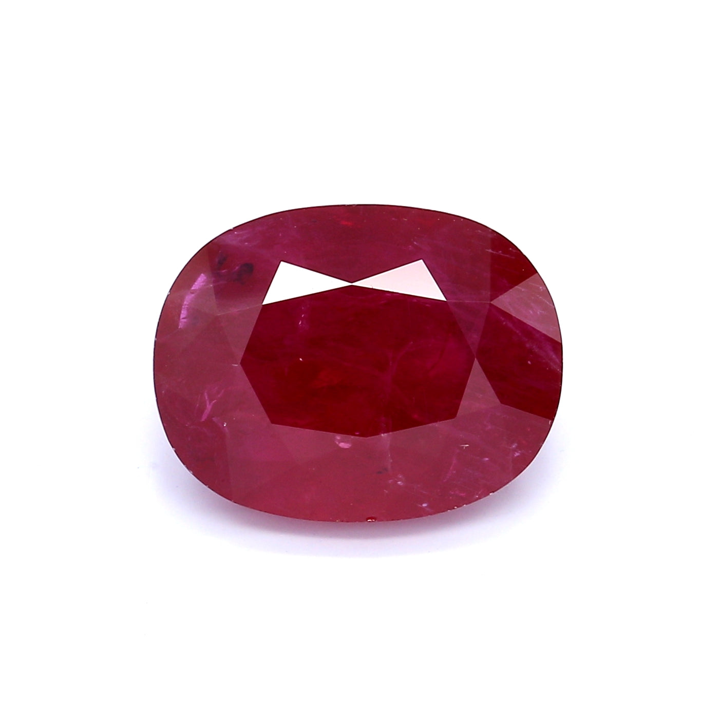 6.84ct Cushion Ruby, East Africa - 13.47 x 10.46 x 5.79mm