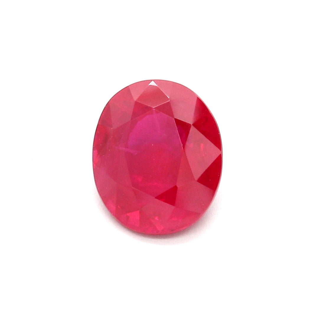 2.96ct Oval Ruby, H(b), Myanmar - 8.86 x 7.47 x 5.26mm