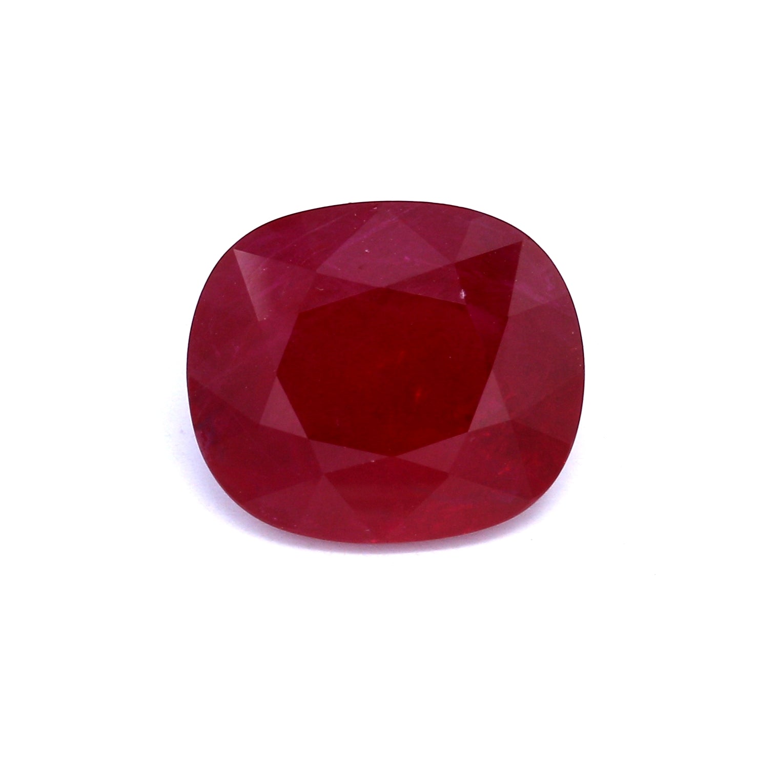 9.05ct Vivid Red, Cushion Ruby, Mozambique - 13.52 x 11.62 x 6.32mm