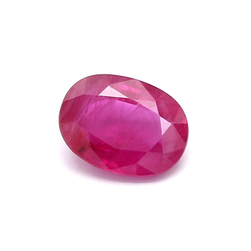 1.24ct Oval Ruby, Heated, Myanmar - 7.82 x 5.82 x 2.94mm