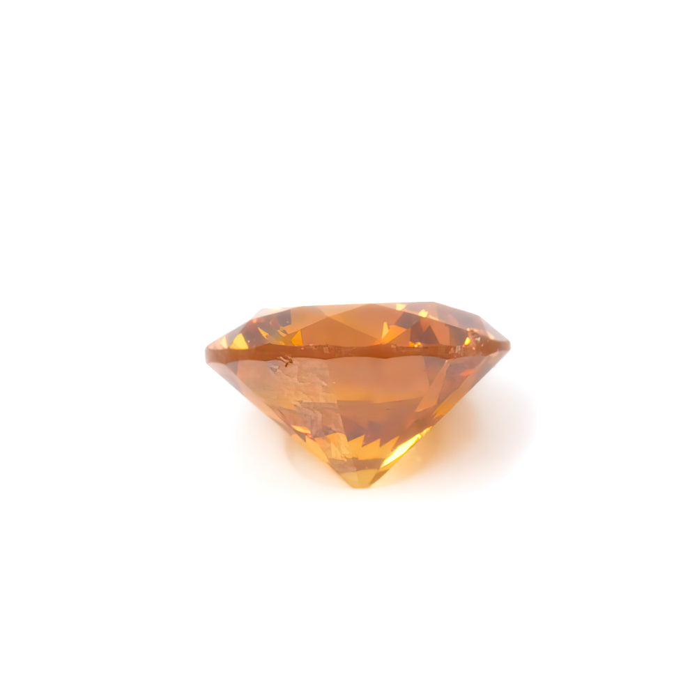 0.21ct Fancy Deep Yellowish Orange, Round Diamond - 3.77 - 3.85 x 2.37mm