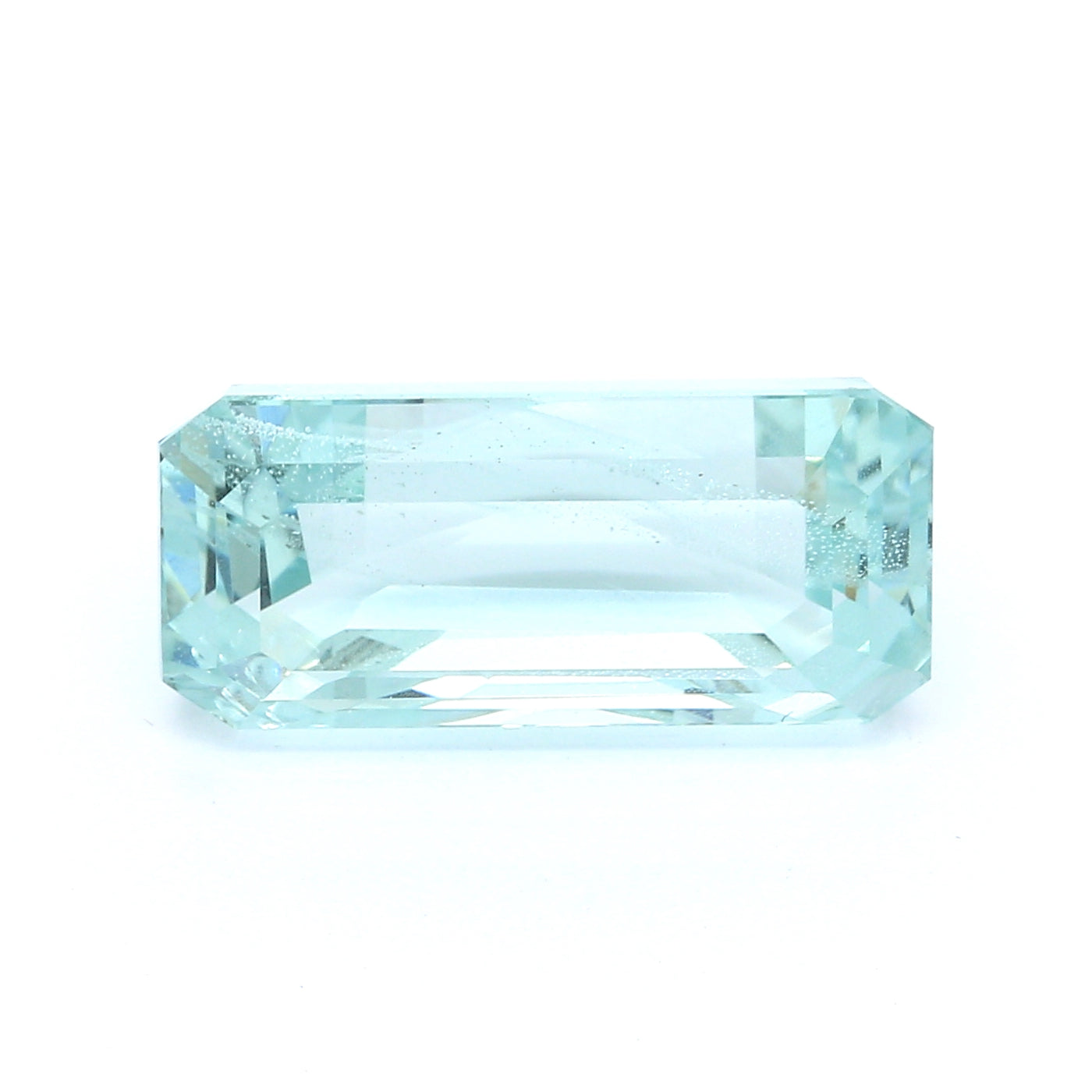8.52ct Greenish Blue, Octagon Aquamarine, No Treatment - 16.50 x 7.68 x 8.22mm