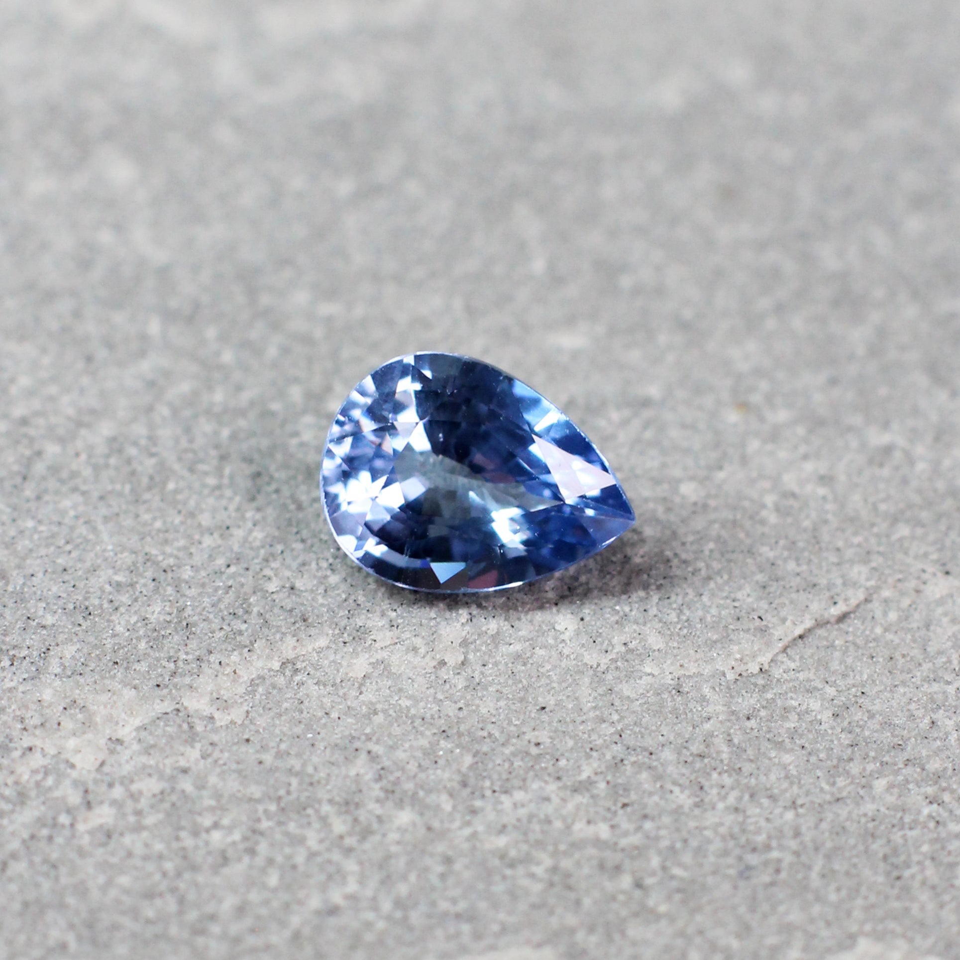 1.46ct Pear Shape Sapphire, Heated, Sri Lanka - 8.19 x 6.15 x 3.80mm