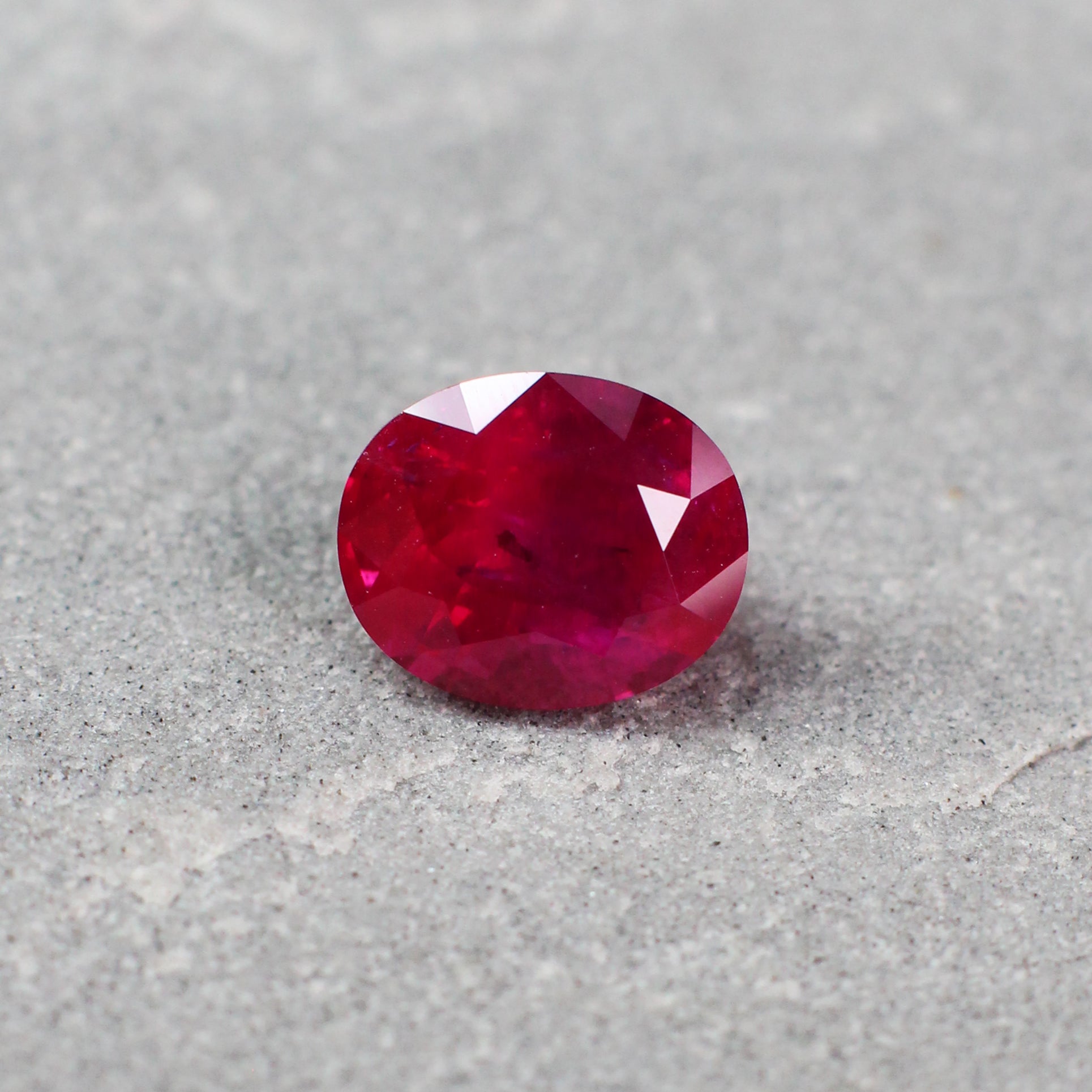 2.61ct Oval Ruby, Myanmar - 8.54 x 7.03 x 5.43mm
