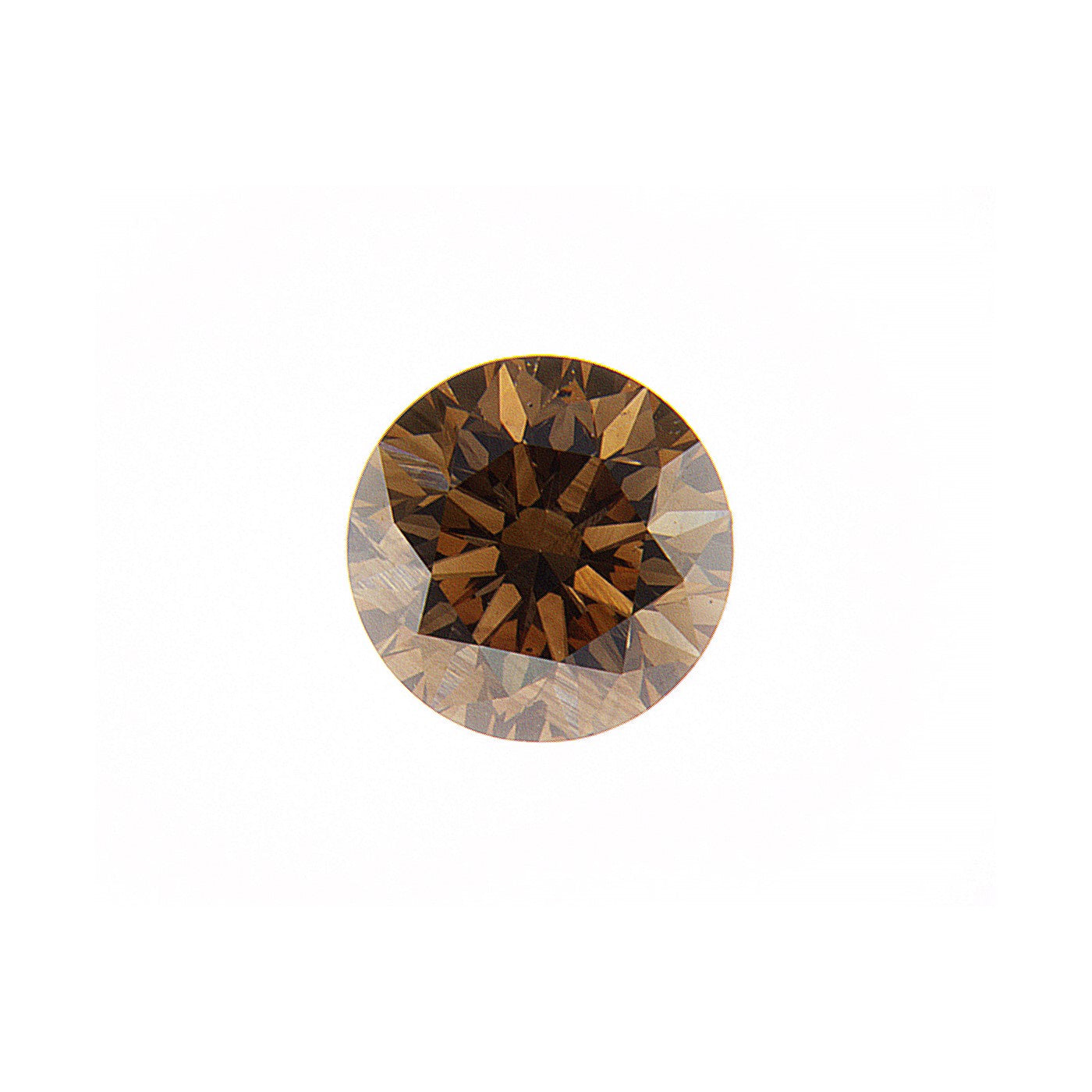 0.61ct Deep Brown, Round Diamond, SI2 - 5.29 - 5.31 x 3.43mm