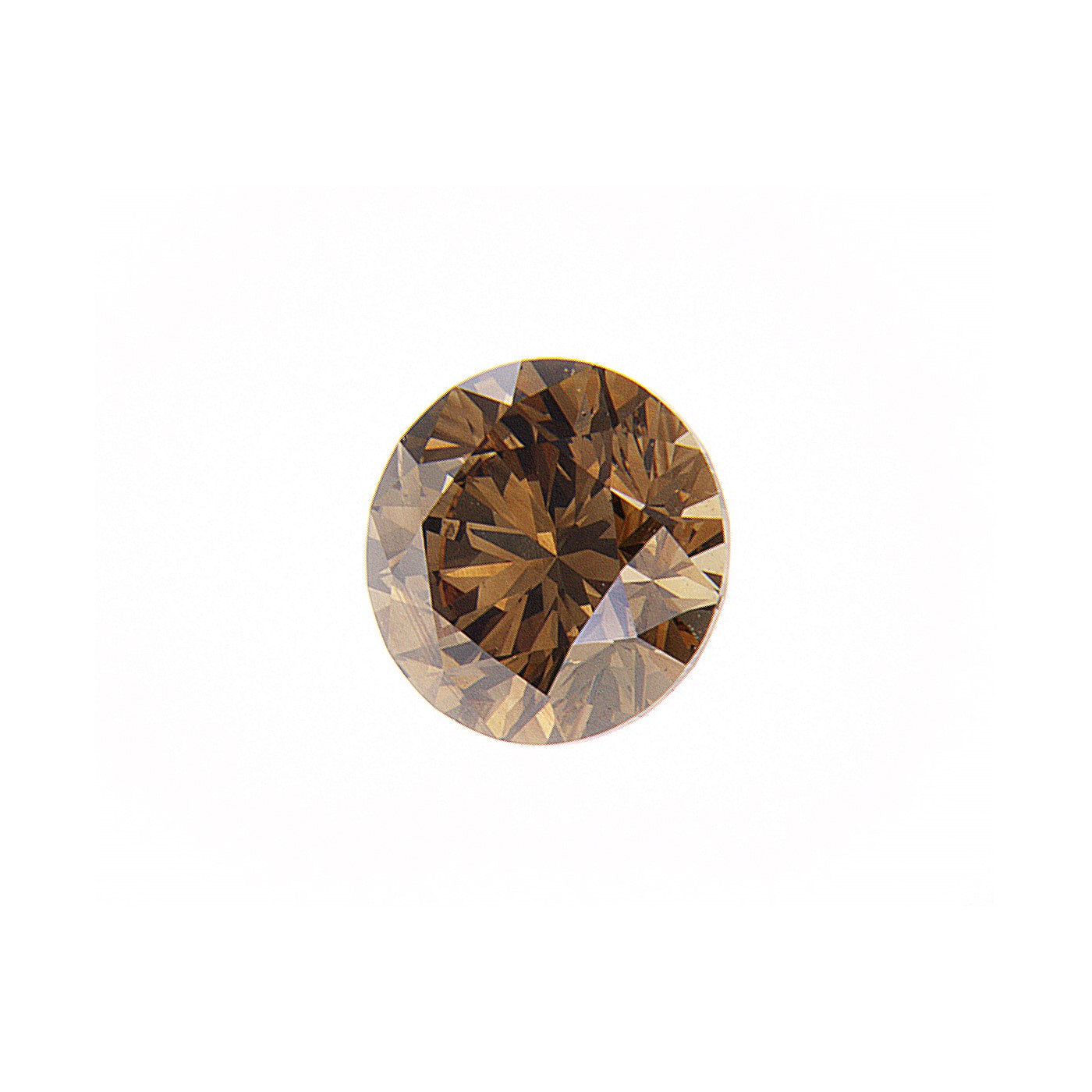 0.61ct Deep Brown, Round Diamond, SI2 - 5.29 - 5.31 x 3.43mm