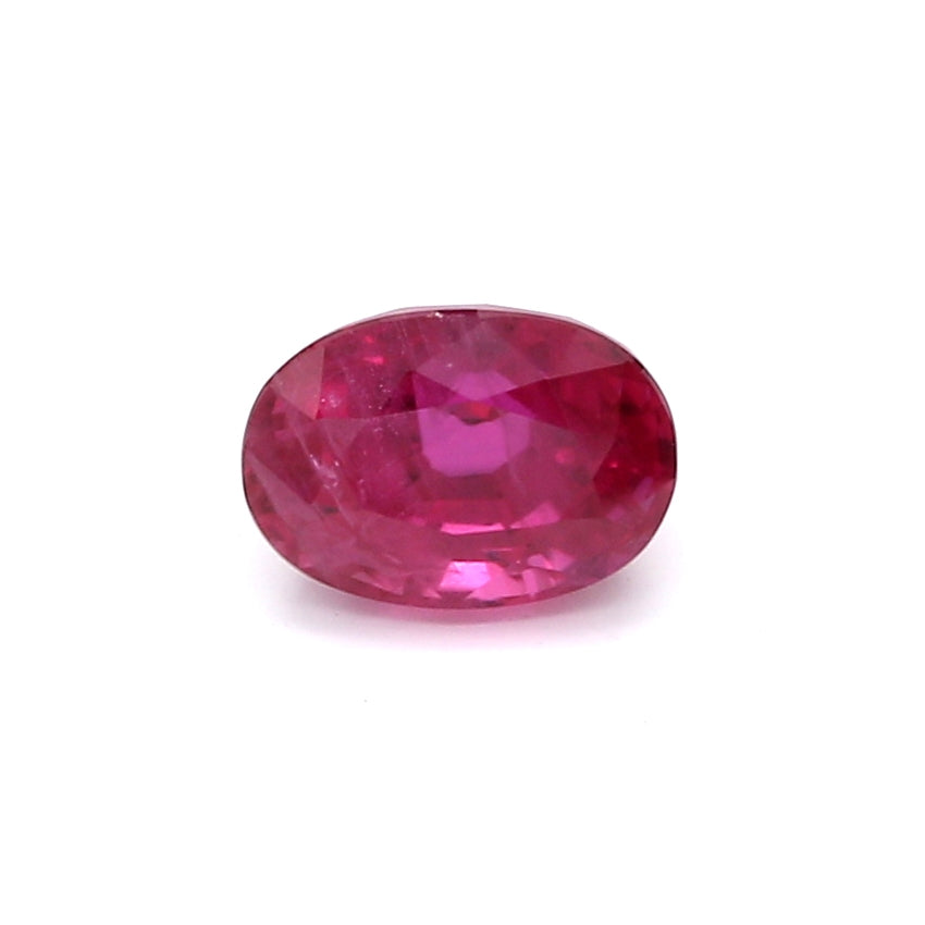 1.46ct Pinkish Red, Oval Ruby, H(b), Madagascar - 6.99 x 5.00 x 4.78mm