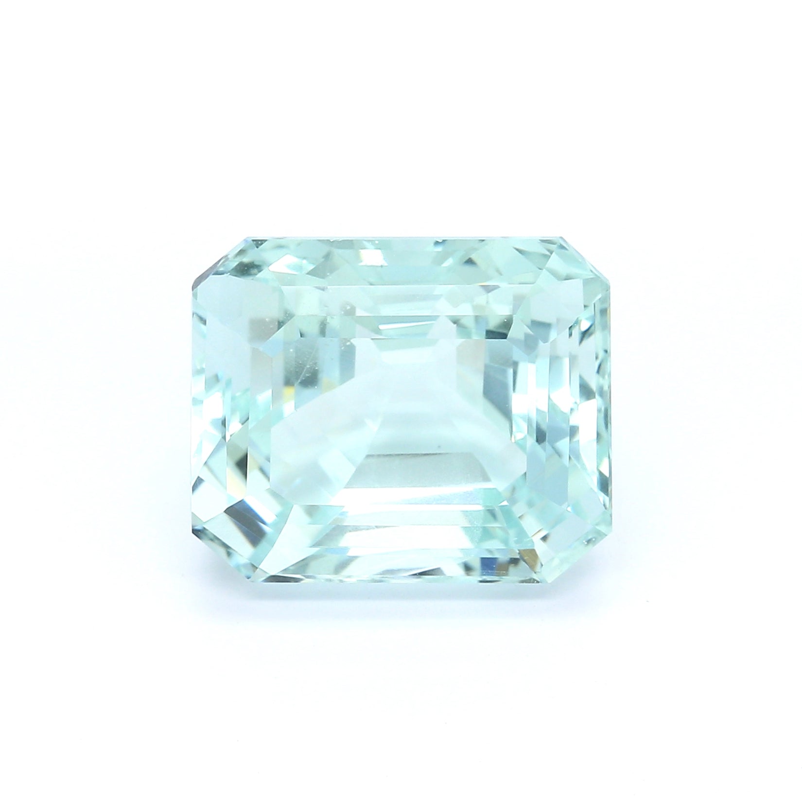 12.26ct Greenish Blue, Octagon Aquamarine, No Treatment - 14.34 x 11.96 x 10.46mm
