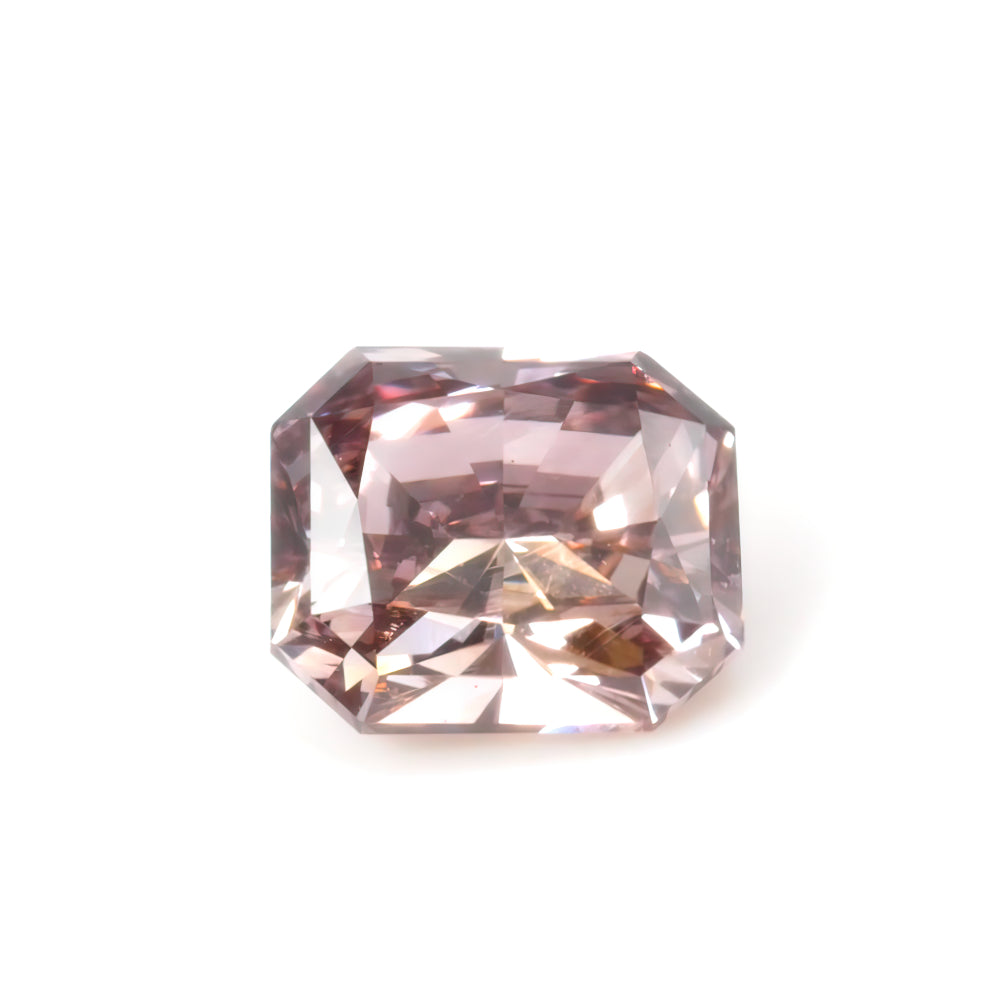 Colored Diamond, Brown-Purple, Fancy Dark, SI1, Cut-cornered square, Untreated