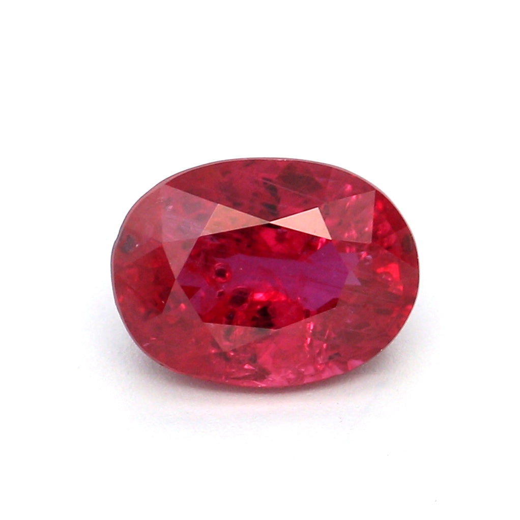 1.01ct Oval Ruby, Heated, Thailand - 6.65 x 4.97 x 3.53mm