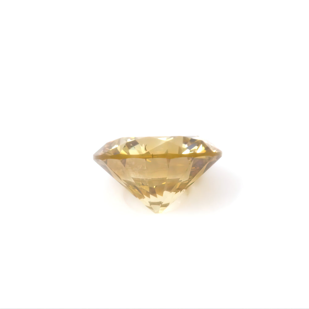 0.21ct Fancy Deep Yellow, Round Diamond, VS2 - 3.82 - 3.87 x 2.32mm