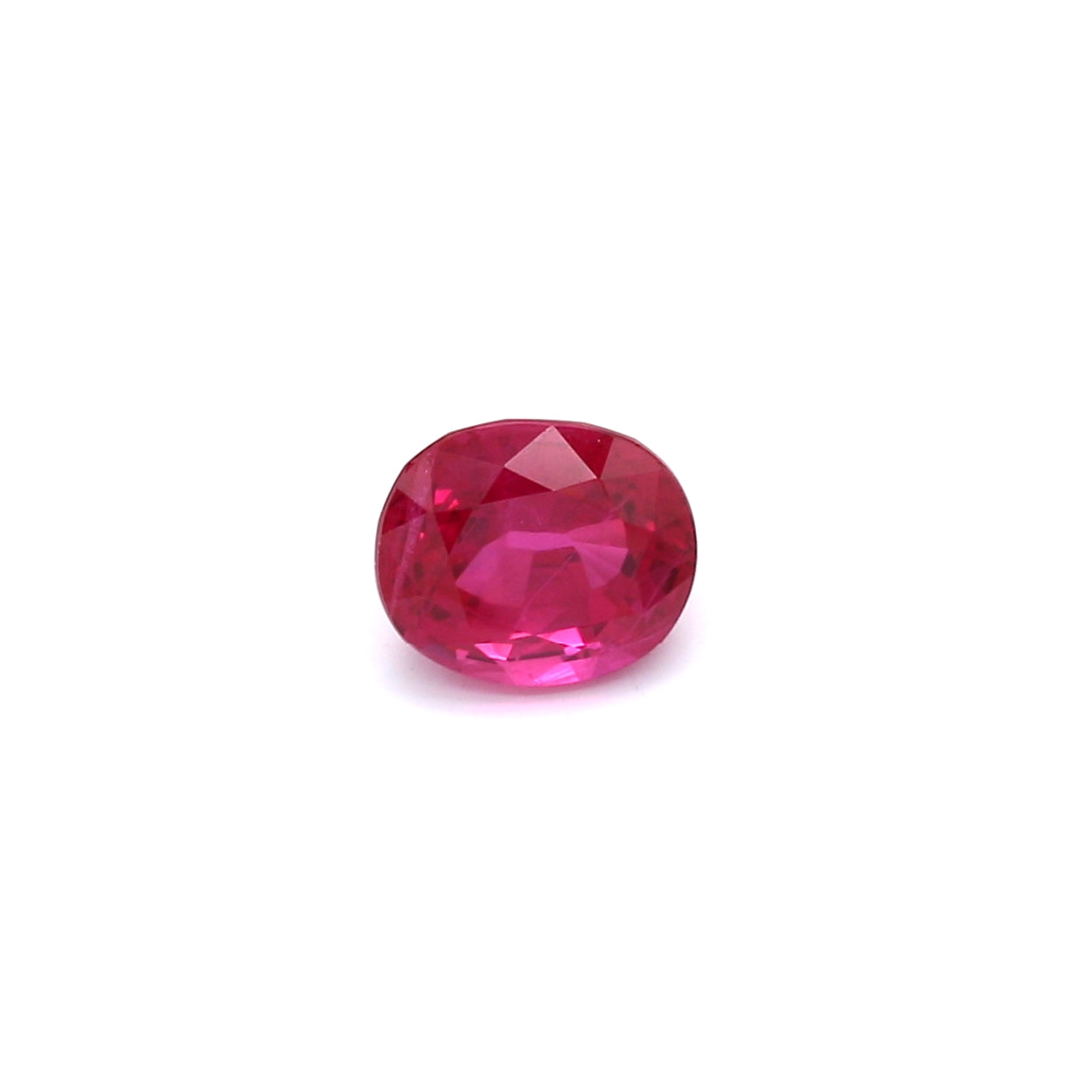 Ruby, Pinkish Red, Oval, Heated, Vietnam