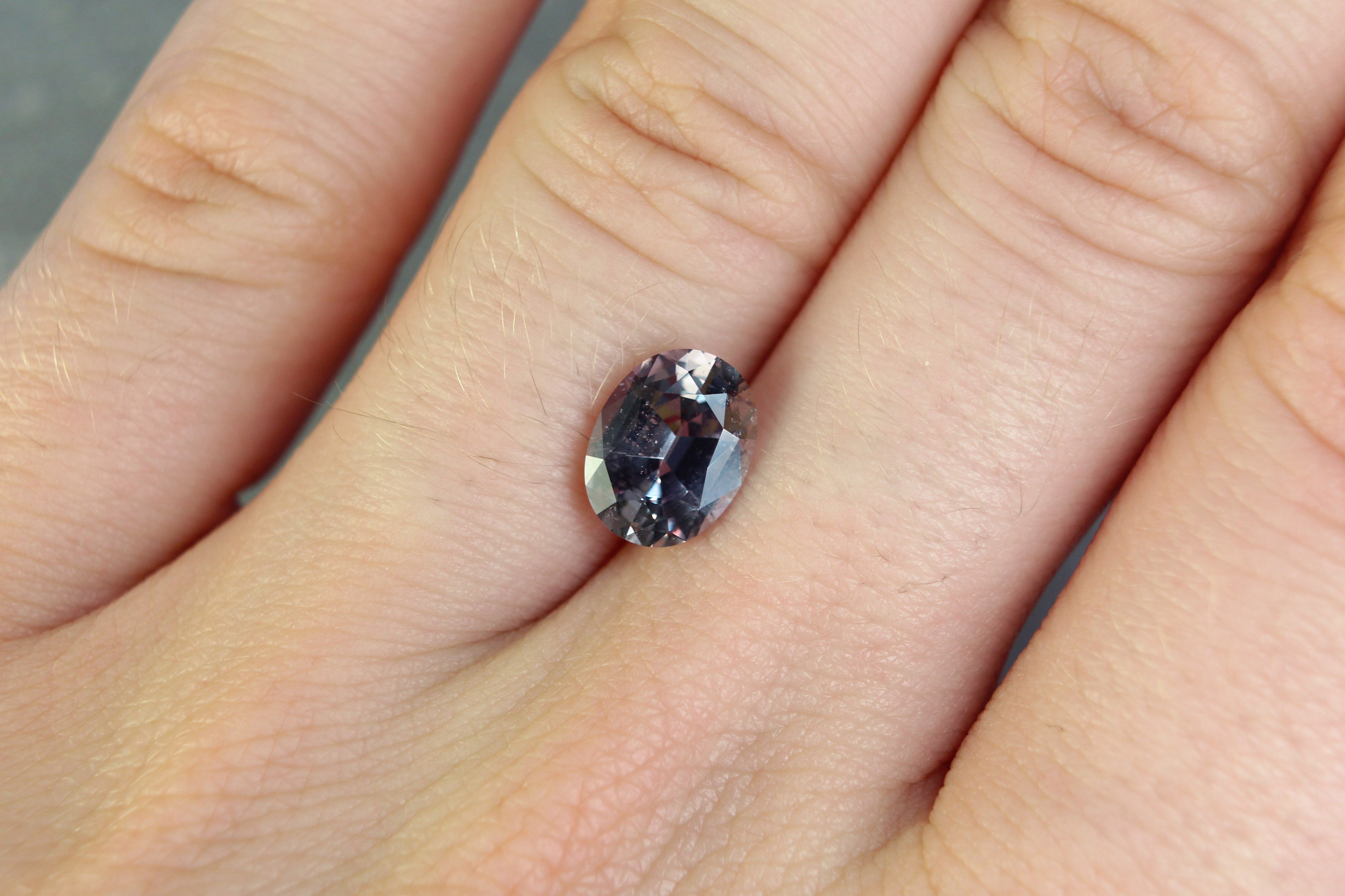 2.06ct Greenish Purple, Oval Sapphire, No Heat, Madagascar - 8.93 x 6.93 x 4.17mm