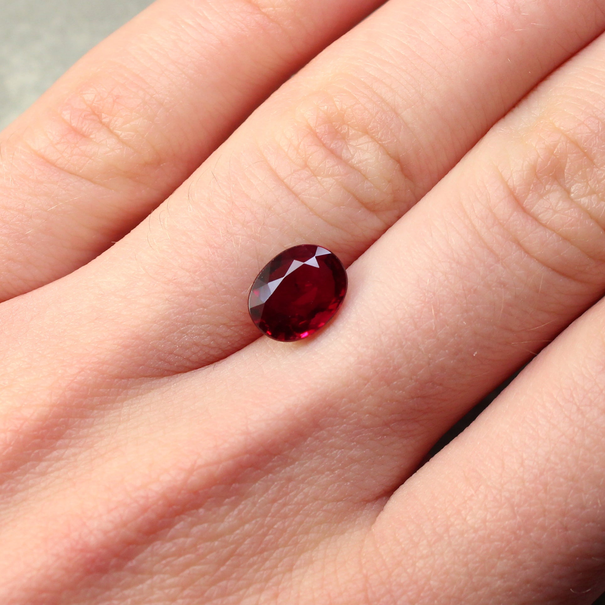 2.02ct Oval Ruby, Mozambique - 9.06 x 7.16 x 3.35mm