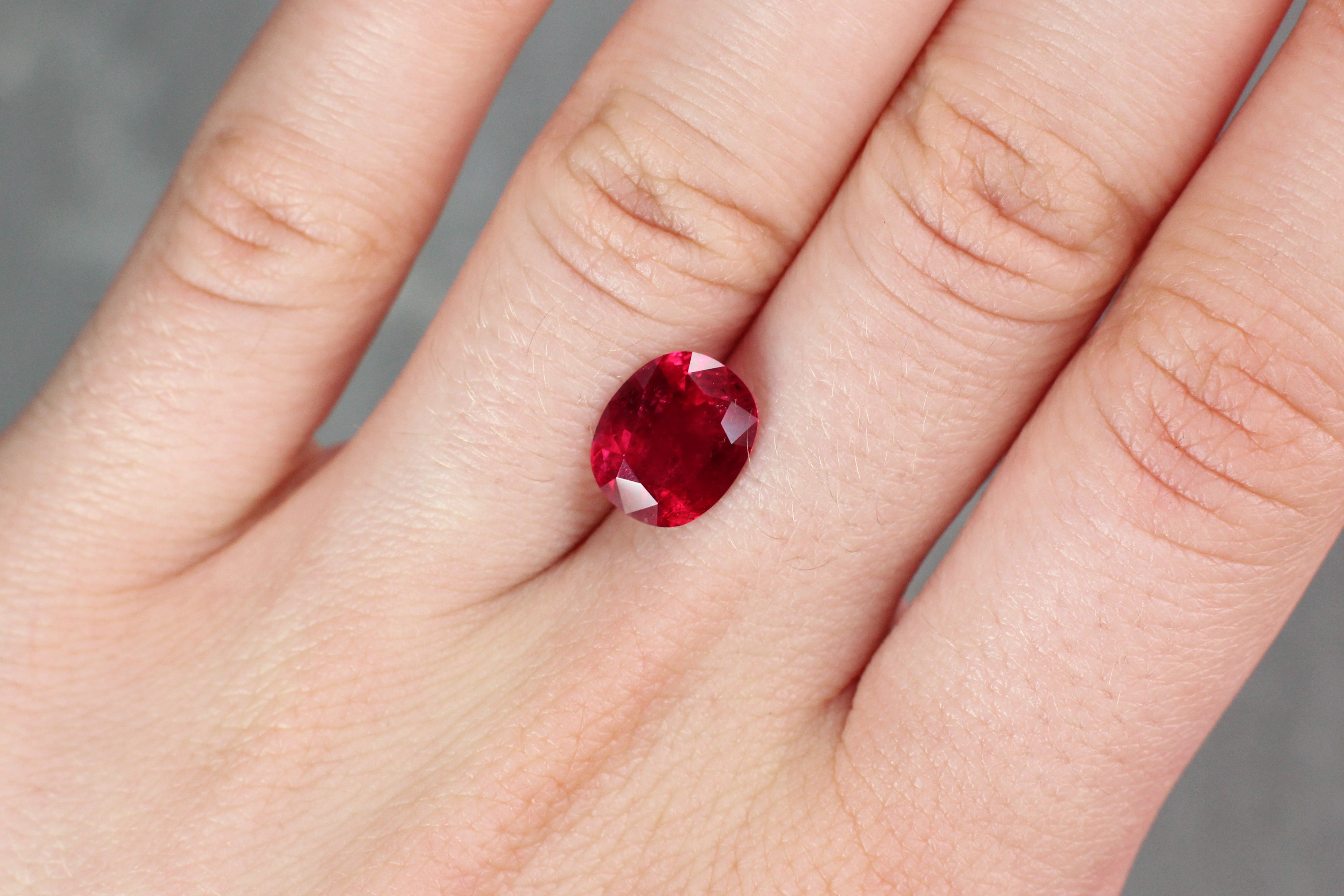 3.49ct Cushion Ruby, Thailand - 10.25 x 8.50 x 4.49mm