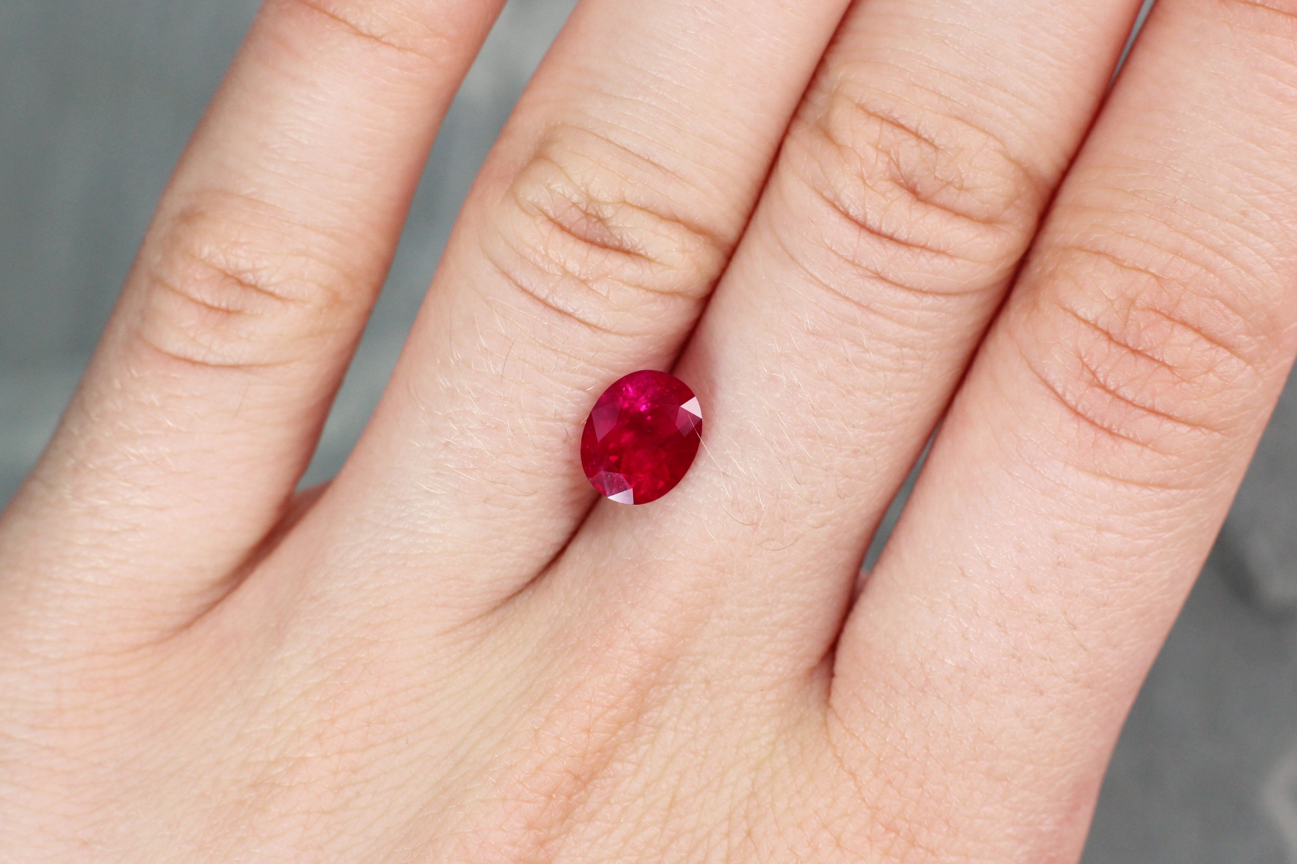 2.61ct Oval Ruby, Myanmar - 8.54 x 7.03 x 5.43mm