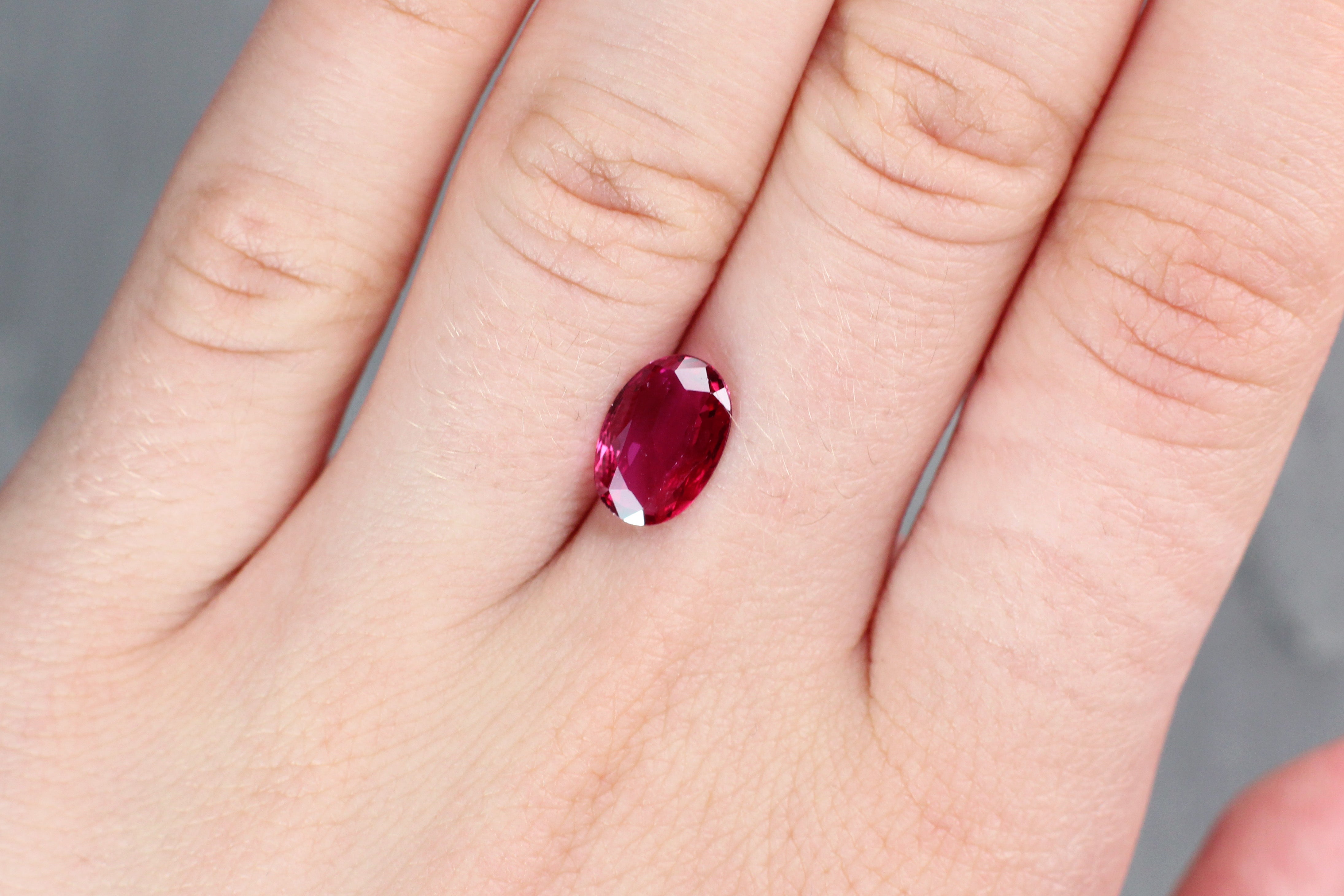 2.30ct Oval Ruby, Myanmar - 8.24 x 6.49 x 5.03mm
