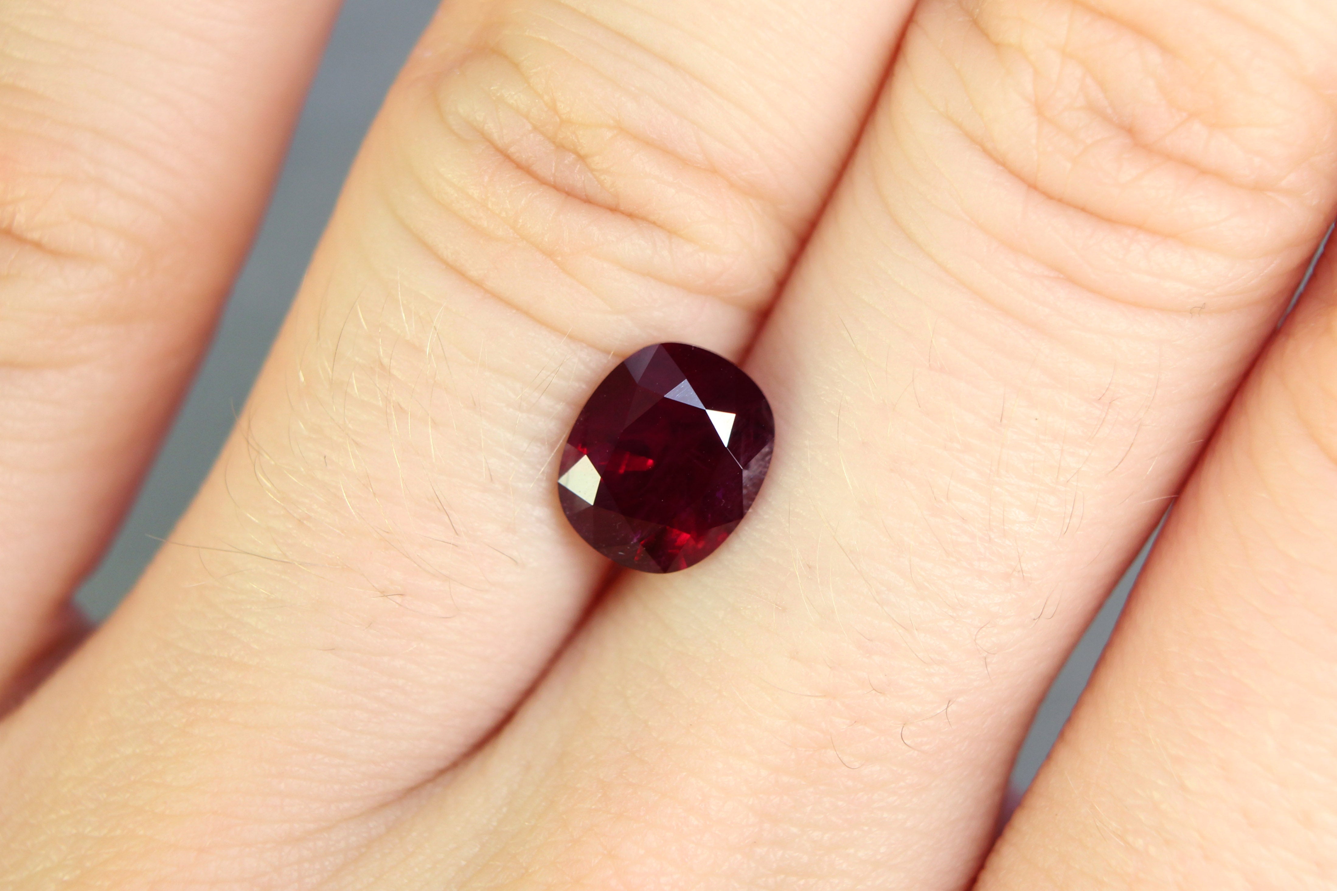 2.16ct Cushion Ruby, Myanmar - 8.42 x 7.03 x 4.21mm