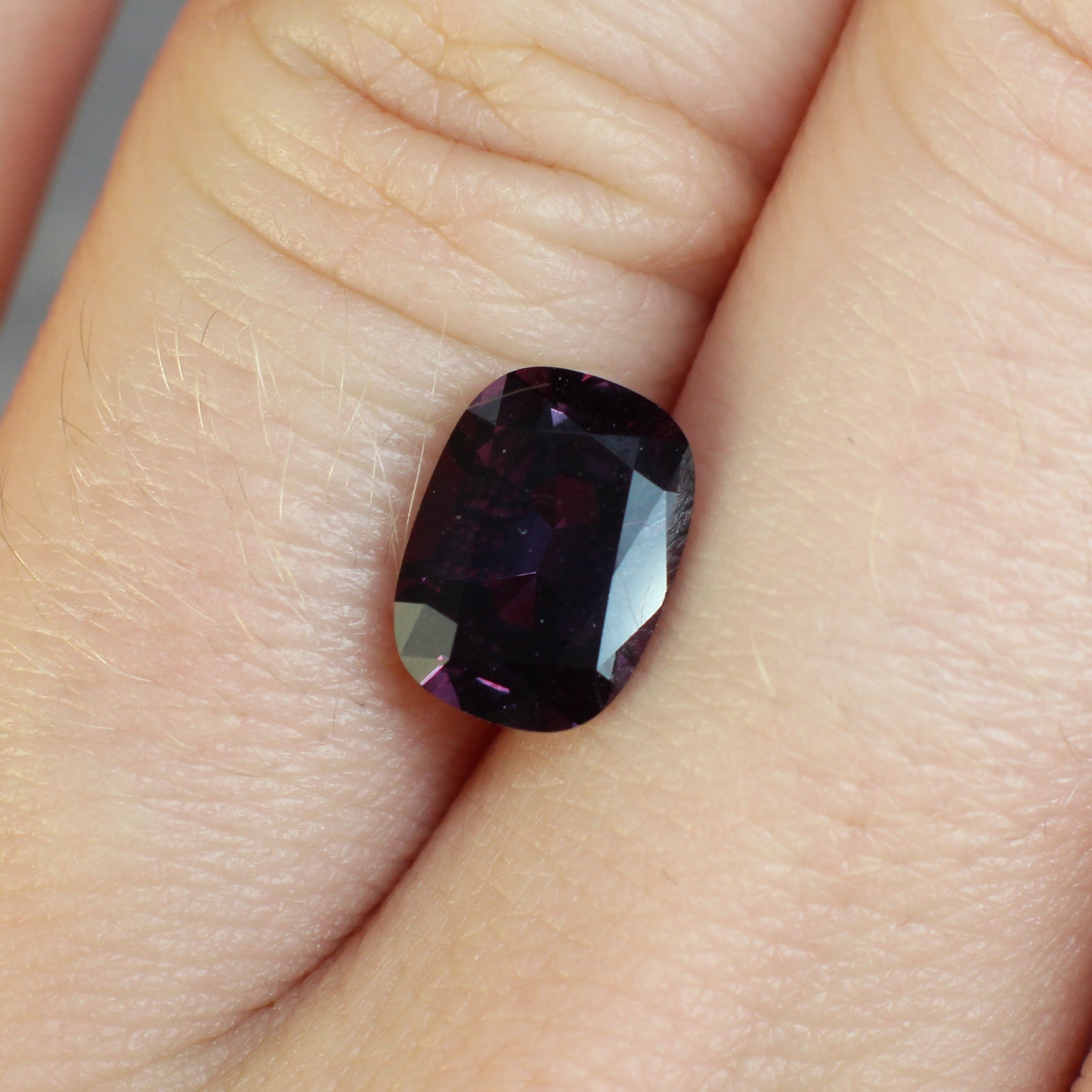 2.24ct Purple, Cushion Sapphire, Heated, Madagascar - 9.05 x 6.59 x 4.19mm
