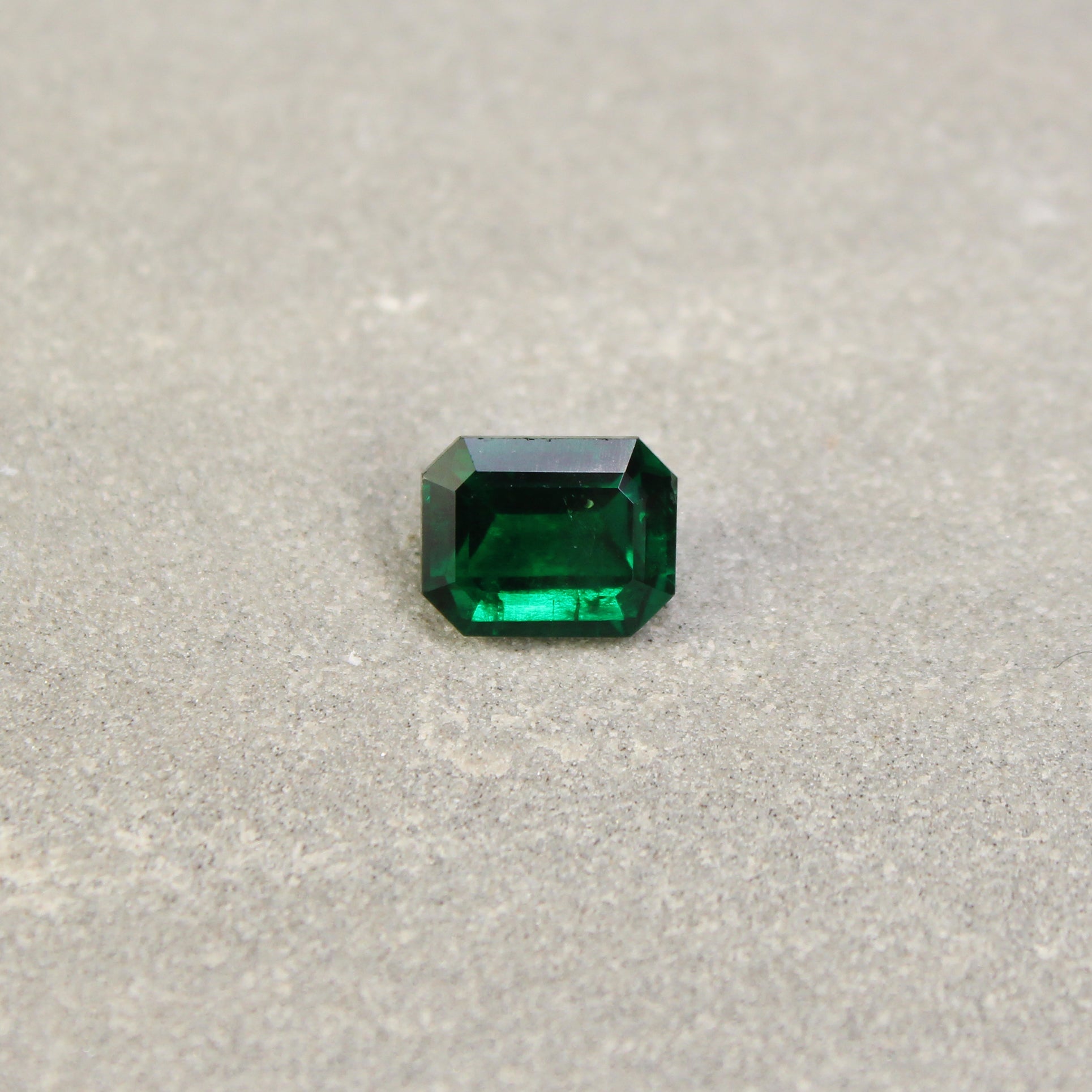 1.62ct Bluish Green, Octagon Emerald, Brazil - 8.03 x 6.28 x 4.28mm