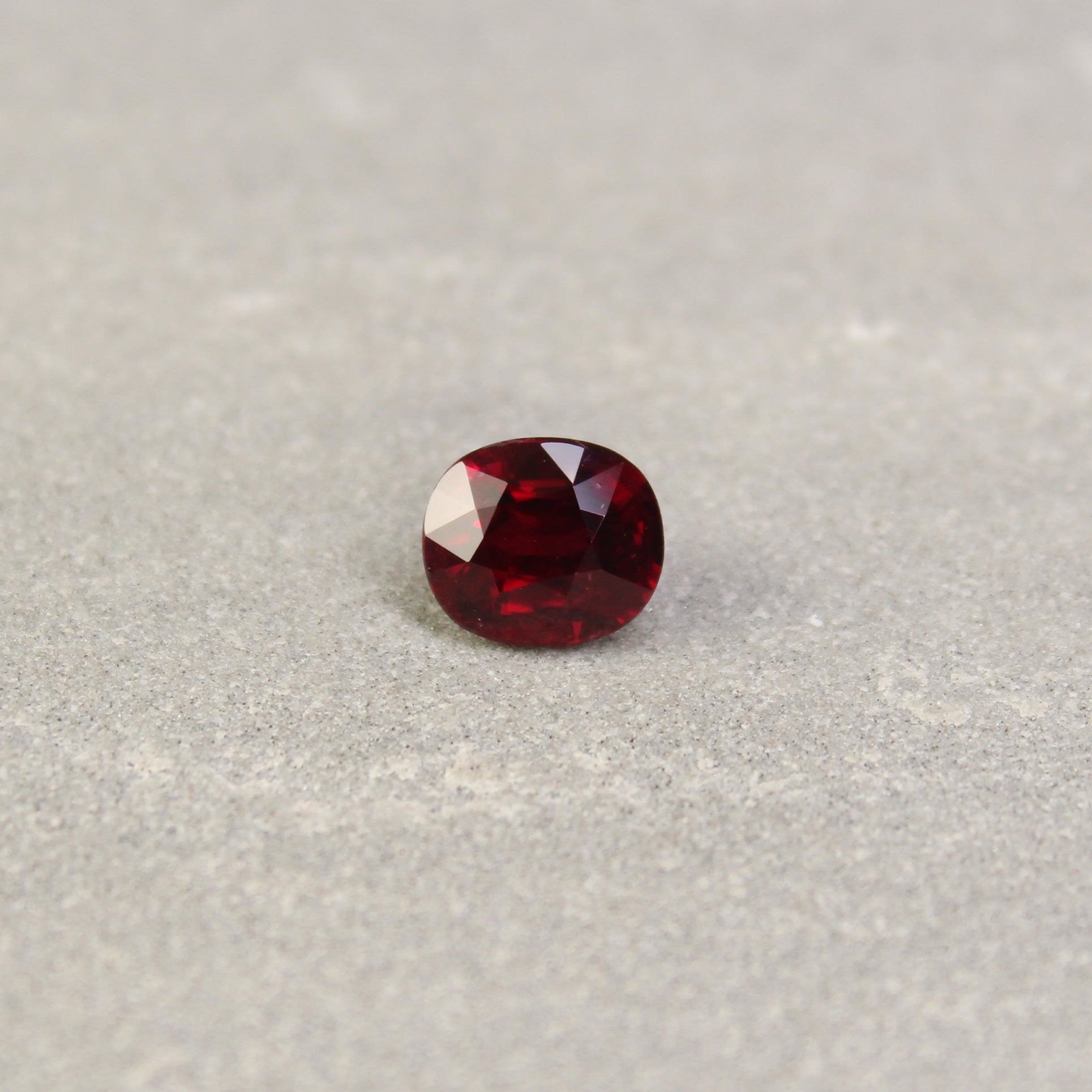 2.02ct Oval Ruby, H(b), Mozambique - 7.56 x 6.55 x 4.83mm