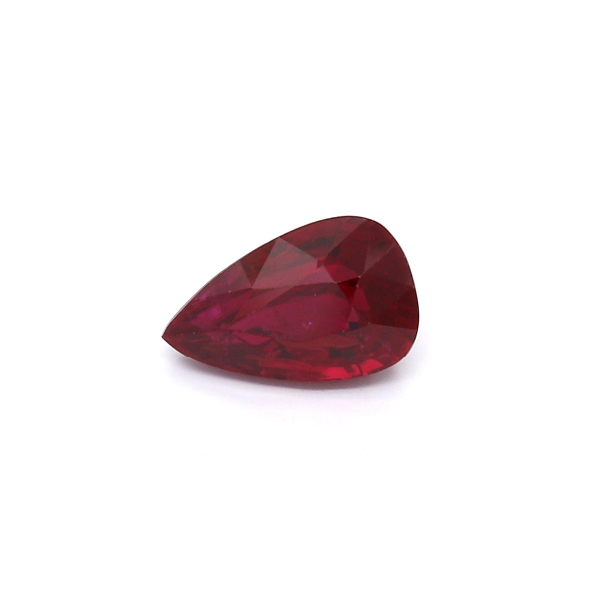 2.04ct Vivid Red, Pear Shape Ruby, No Heat, Mozambique - 9.43 x 5.88 x 4.89mm
