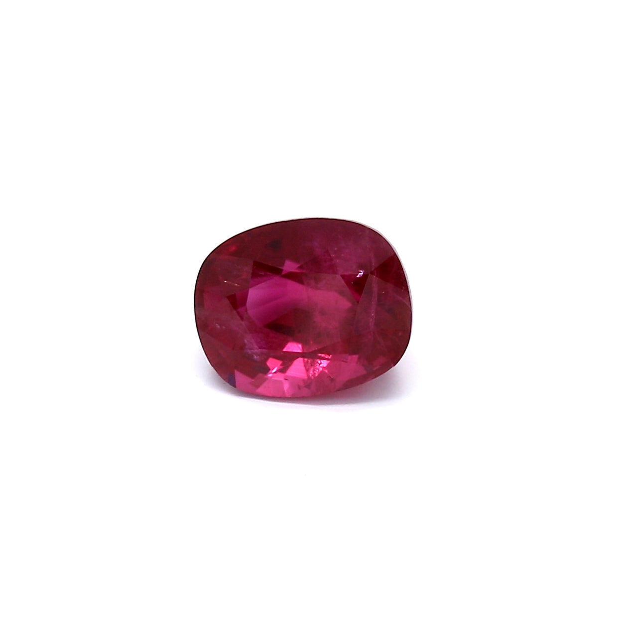 2.12ct Purplish Red, Cushion Ruby, Thailand - 7.63 x 6.26 x 4.91mm