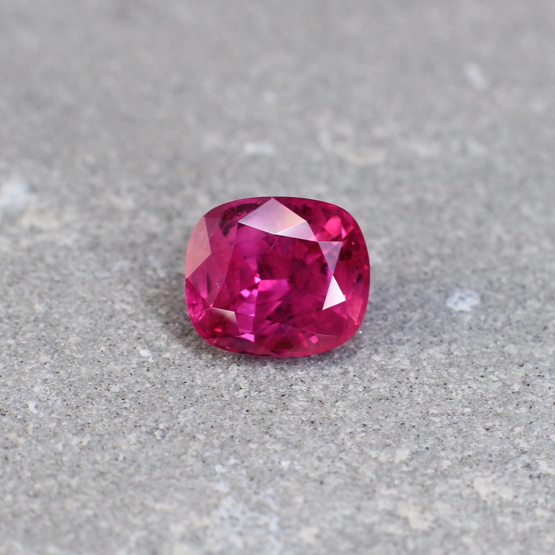 2.13ct Cushion Ruby, No Heat, Thailand - 7.64 x 6.62 x 4.75mm