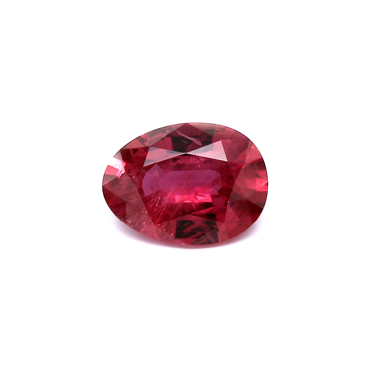 2.19ct Purplish Red, Egg Shape Ruby, Thailand - 9.60 x 7.16 x 3.85mm