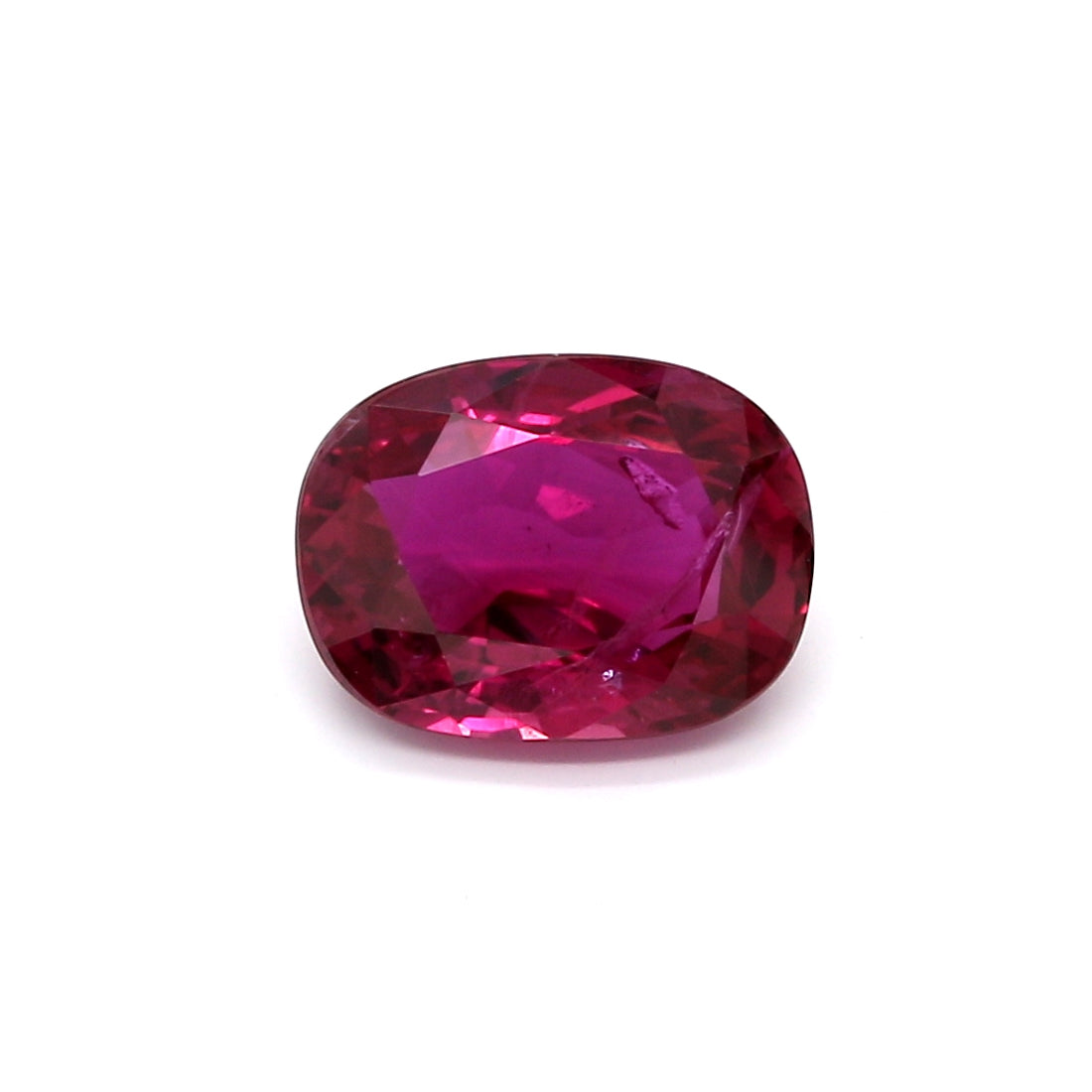 2.53ct Purplish Red, Cushion Ruby, Mozambique - 9.15 x 6.86 x 4.14mm