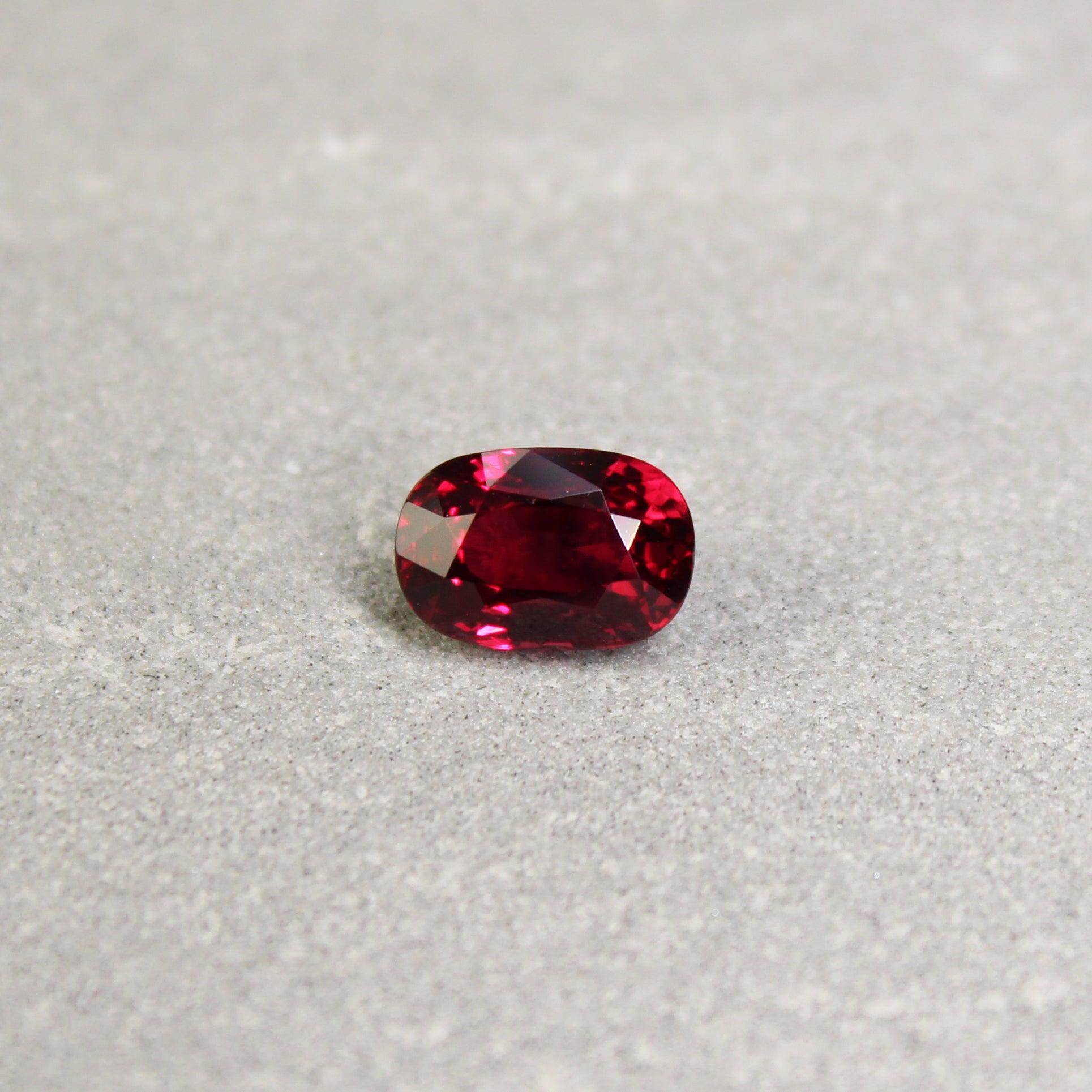 2.54ct Vivid, Pigeon's Blood Red, Oval Ruby, No Heat, Mozambique - 8.83 x 5.98 x 4.85mm
