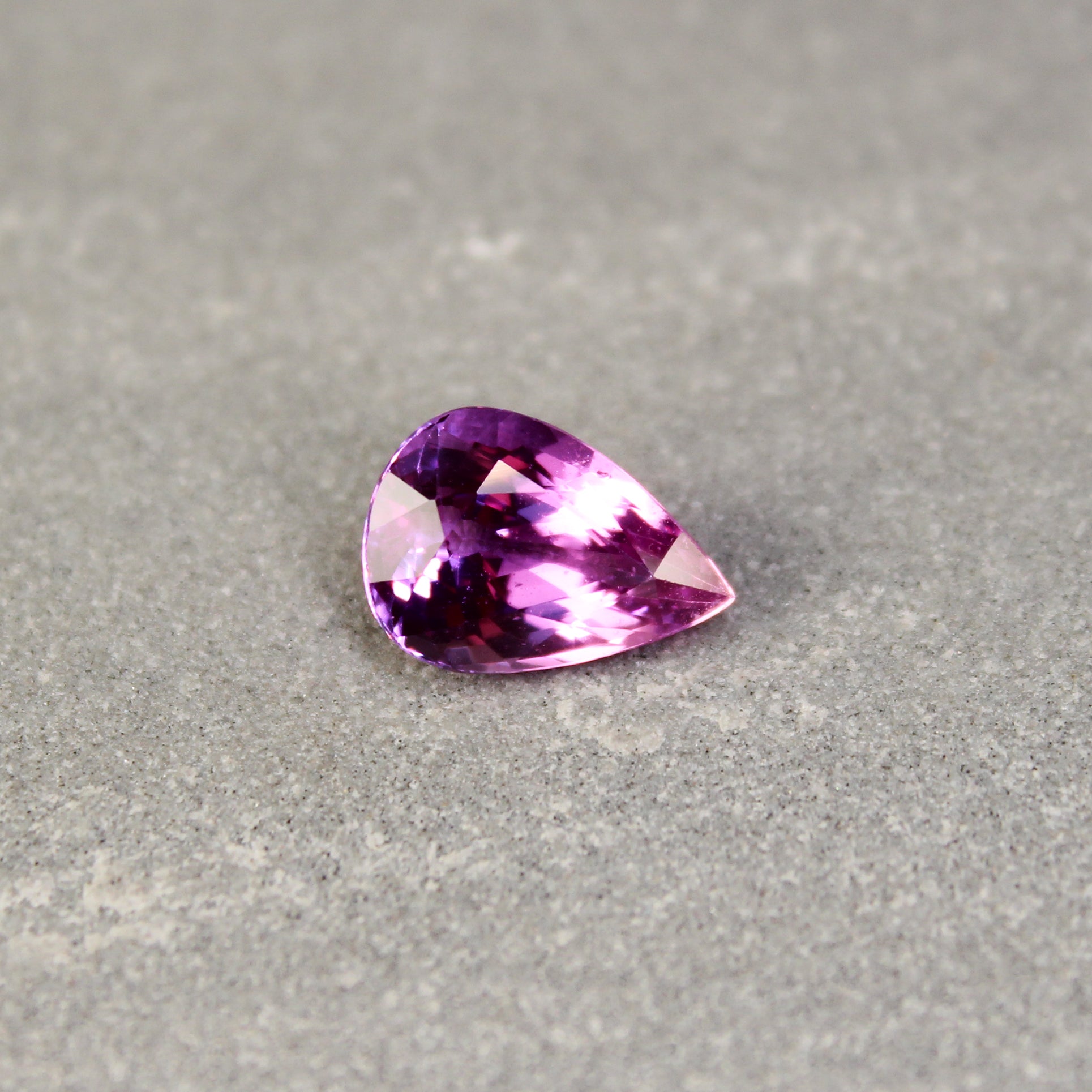 2.83ct Purplish Pink, Pear Shape Sapphire, Heated, Madagascar - 10.45 x 7.32 x 5.28mm