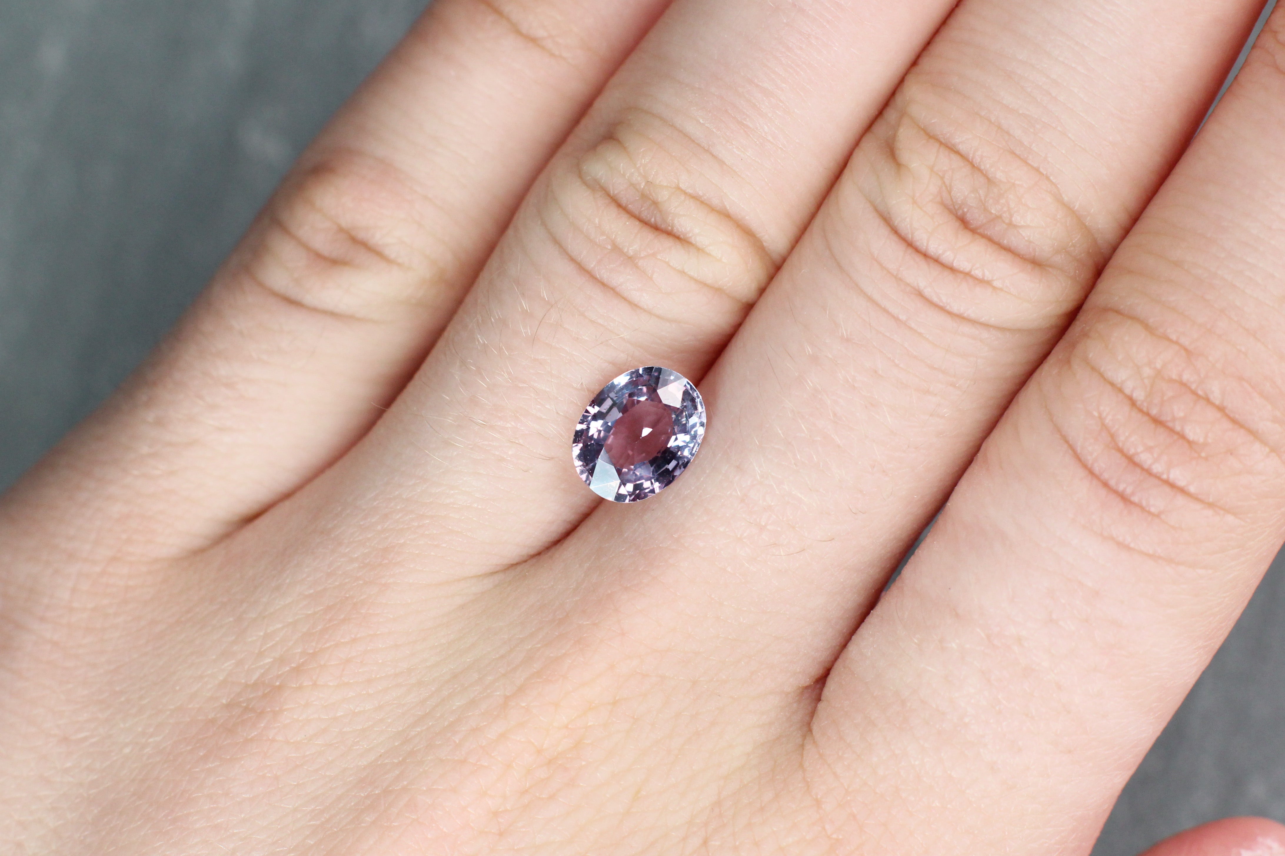 2.40ct Violetish Blue / Purple, Oval Color Change Sapphire, Heated, Madagascar - 9.07 x 7.20 x 4.08mm