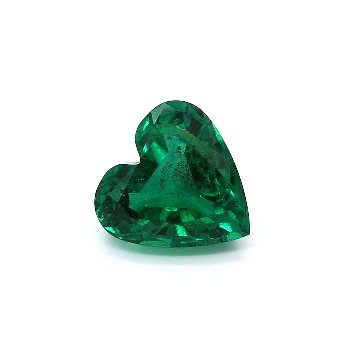 2.63ct Heart Shape Emerald, Minor Oil, Zambia - 9.32 x 9.39 x 5.71mm