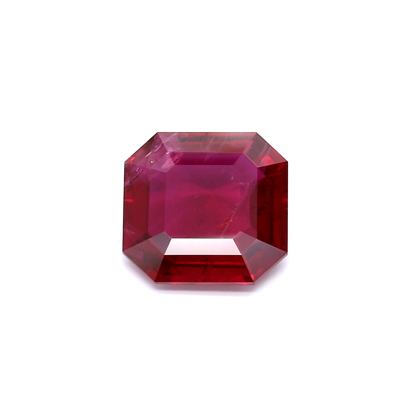 3.05ct Purplish Red, Octagon Ruby, Thailand - 9.44 x 9.44 x 3.53mm