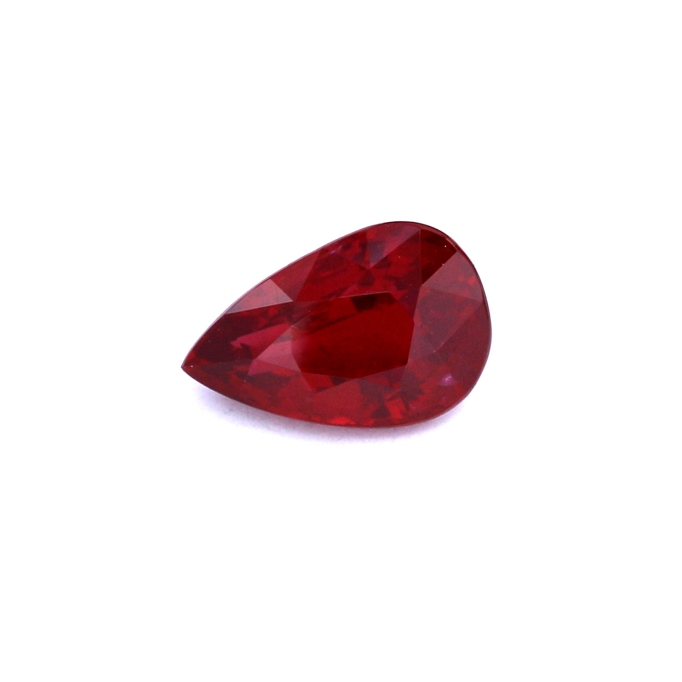 3.09ct Vivid Red, Pear Shape Ruby, No Heat, Mozambique - 10.98 x 7.14 x 5.07mm