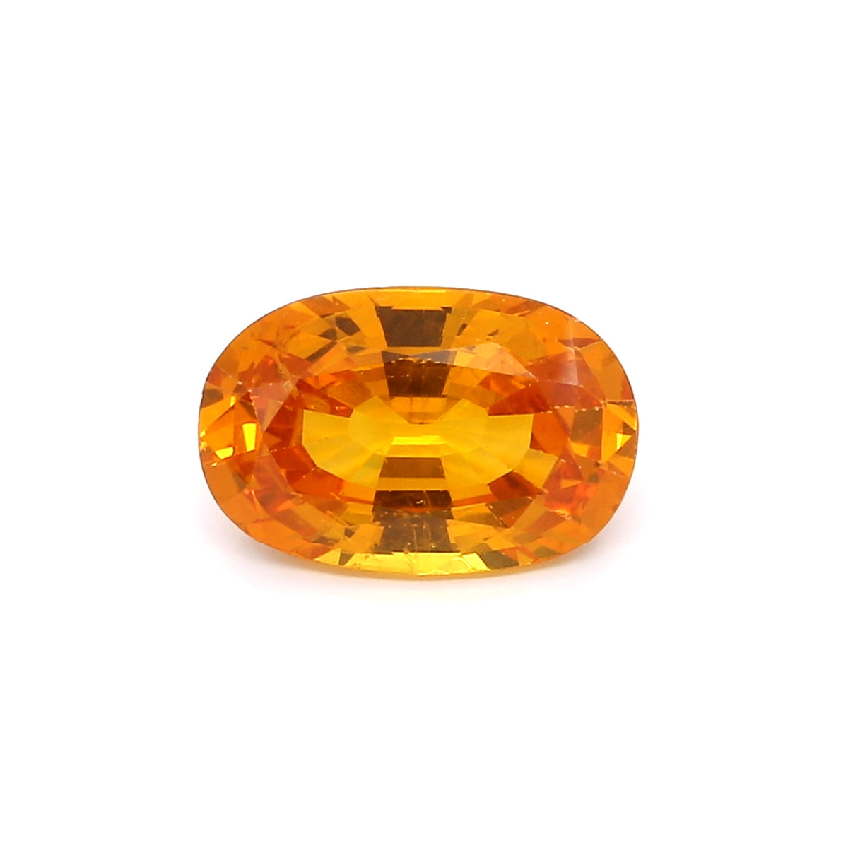 3.10ct Orangy Yellow, Oval Sapphire, Heated, Sri Lanka - 10.94 x 7.28 x 4.68mm