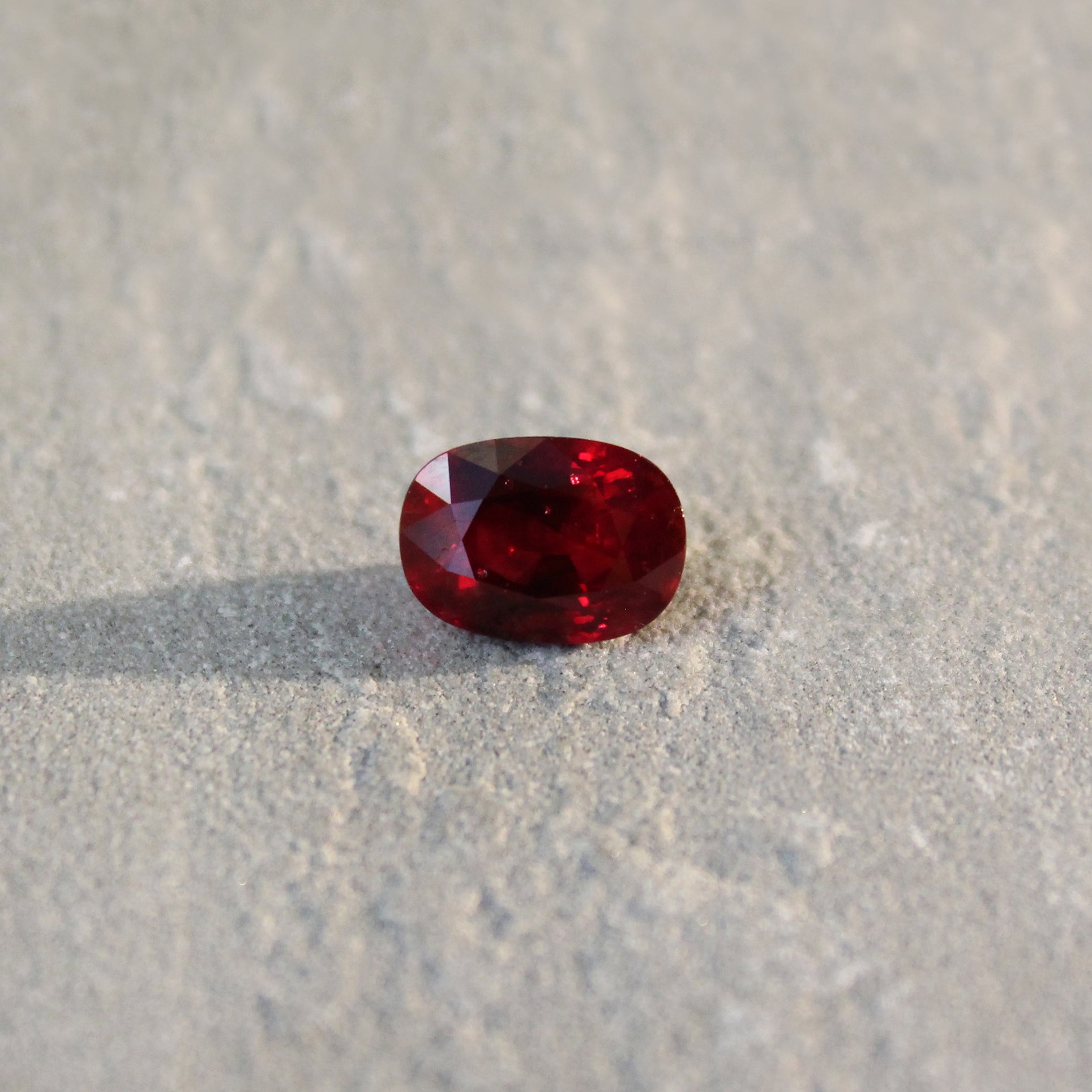 4.06ct Oval Ruby, No Heat, Mozambique - 10.37 x 7.59 x 5.80mm