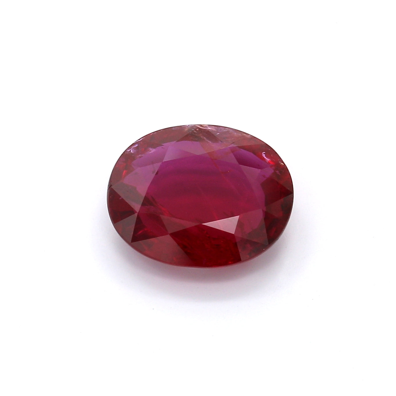 4.13ct Vivid Red, Oval Ruby, No Heat, Mozambique - 11.20 x 9.21 x 3.69mm