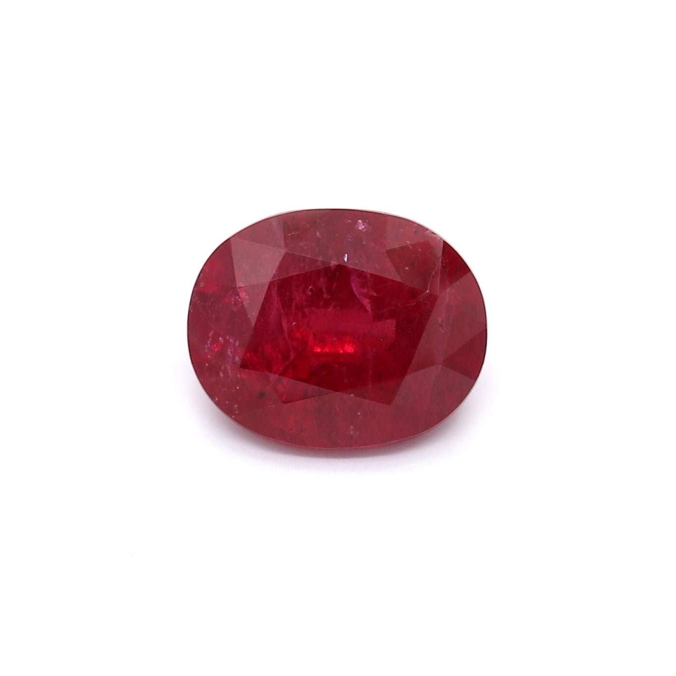 4.18ct Vivid Red, Oval Ruby, No Heat, Tanzania - 10.57 x 8.49 x 5.45mm